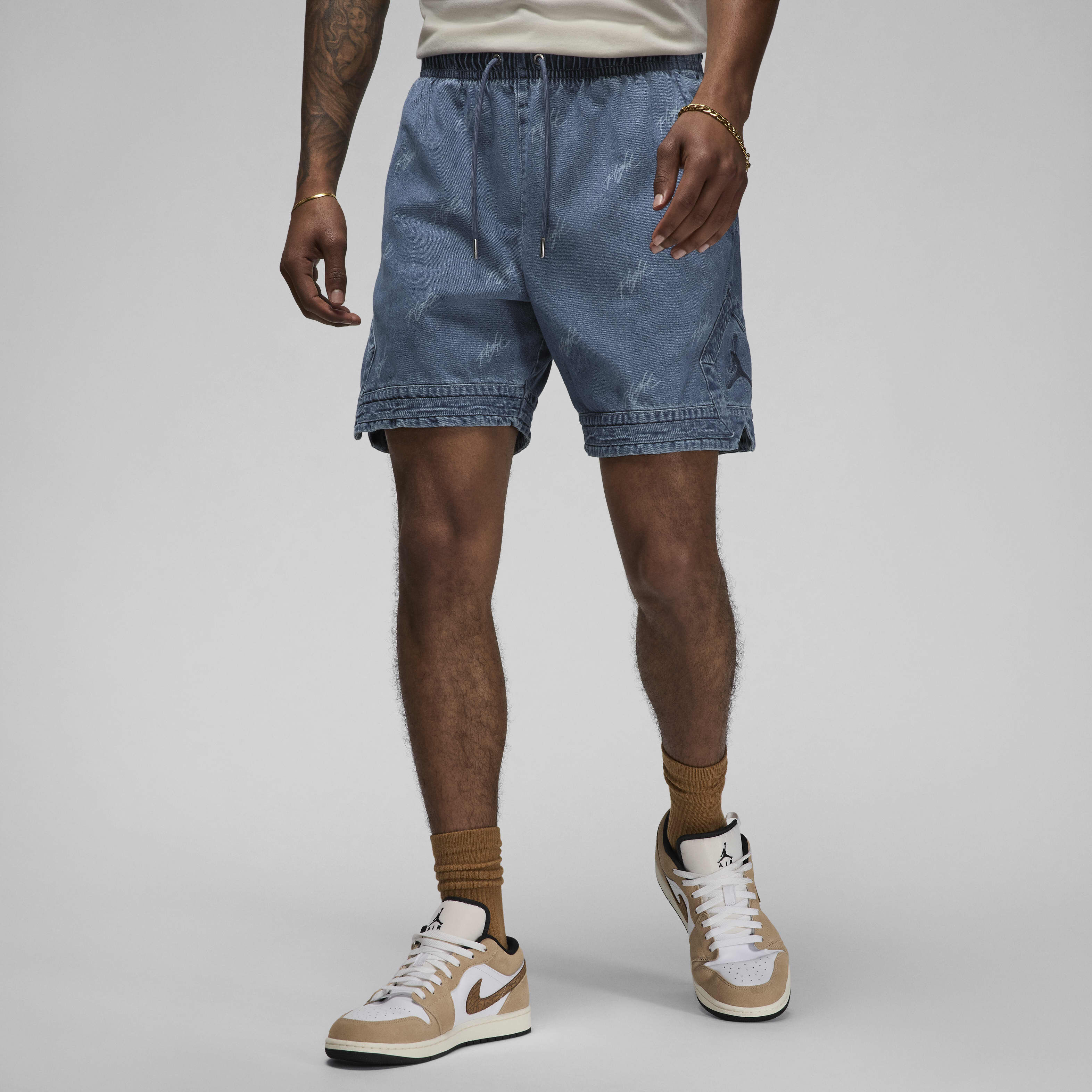 Buy Jordan Air Men's Denim Shorts - Blue Grey | Nike UAE