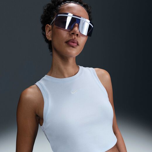 Tops & T-Shirts-Nike, Nike Sportswear Chill Knit, Women's Tight Cropped Mini-Rib Tank Top