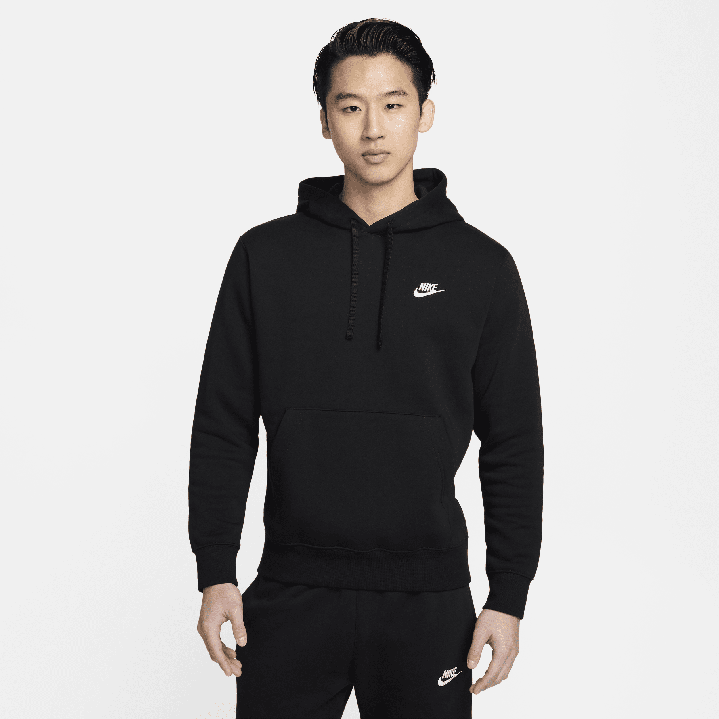 Shop Sportswear Club Fleece Pullover Hoodie Nike UAE