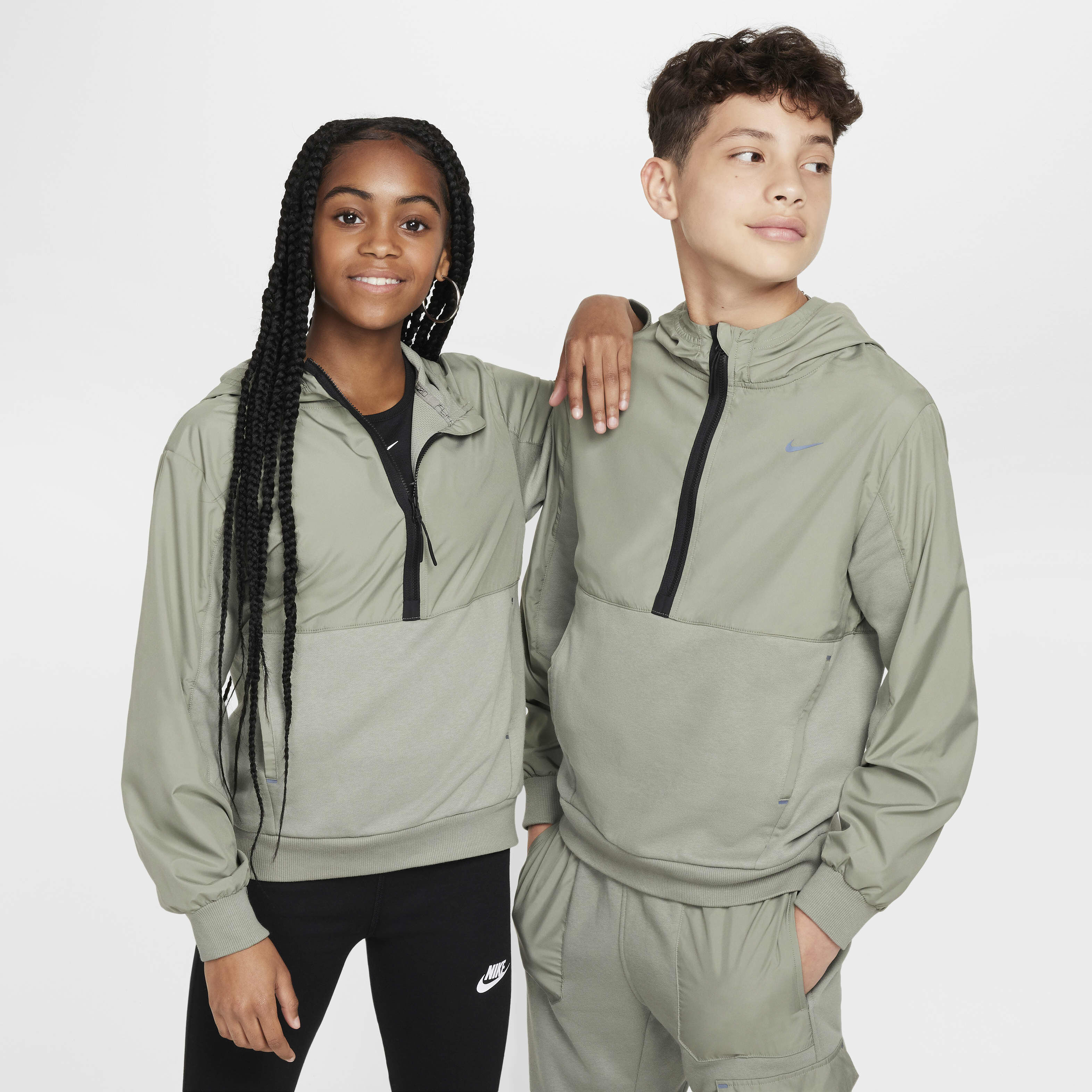 Blue nike half zip hotsell