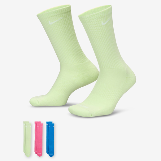 تخفيضات جوارب طويلة للرجال-نايكي, نايكي افريداي بلاس كوشيند, جوارب التمرين كرو (3 أزواج)