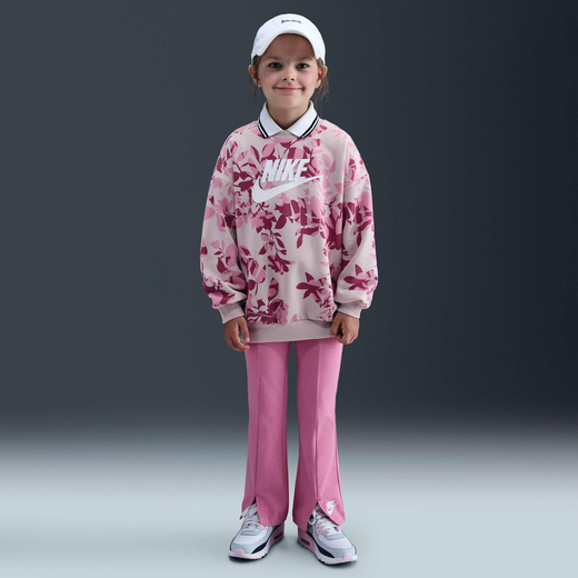 Tracksuits-Nike, Nike, Younger Kids' Floral Camo Crew and Leggings Set