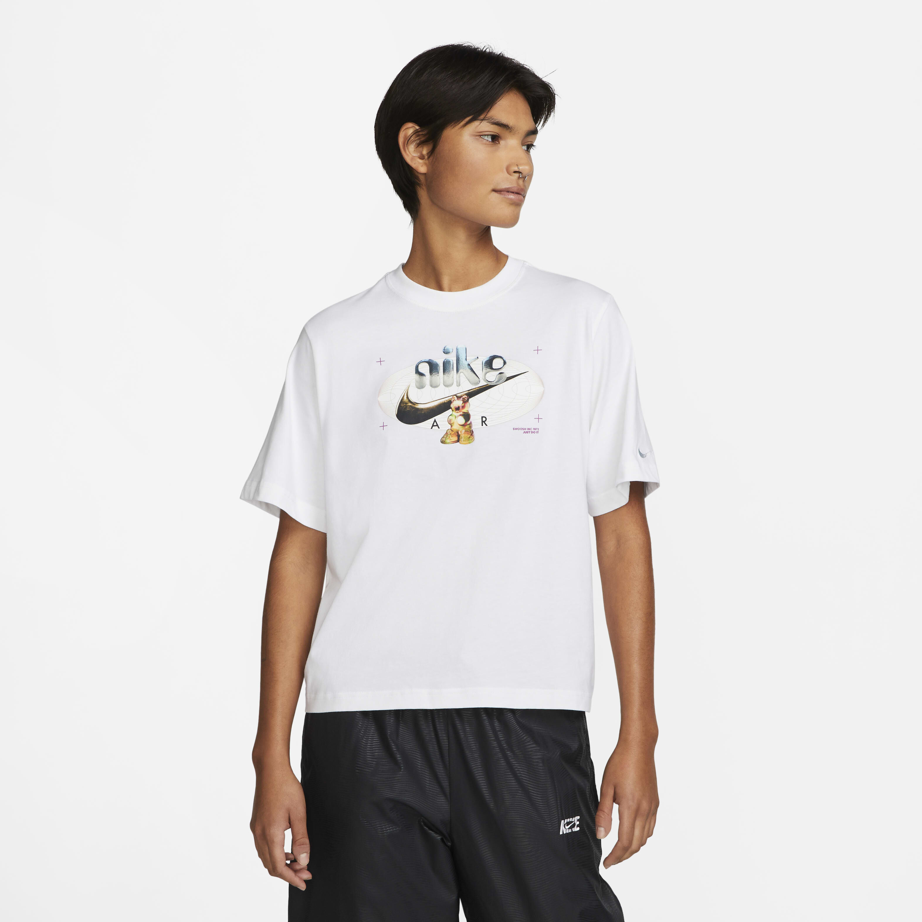 Tシャツ・カットソー Nike NSW Futura 2 White DZ3279-100 T-shirt Nike M NSW TEE FUTURA 2 - Top4Running.com