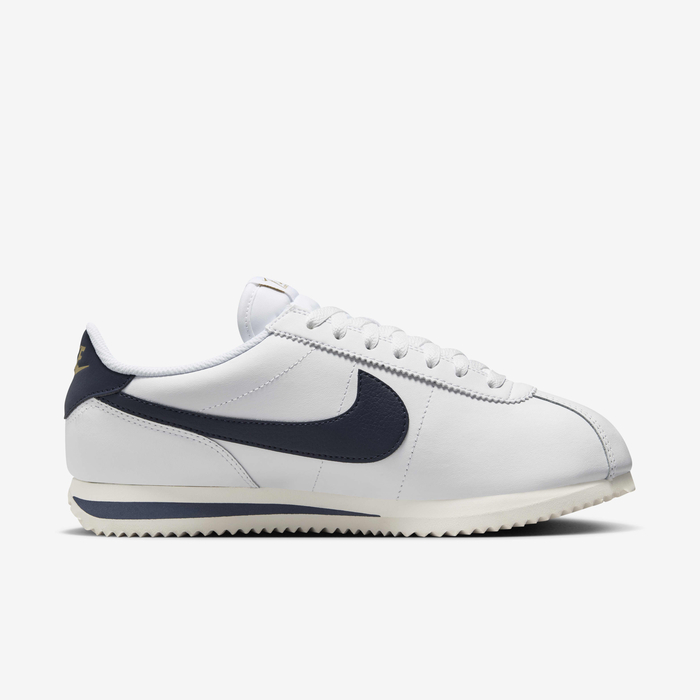 Buy Nike Cortez Leather Women's Shoes - White/Sail/Metallic Gold/Obsidian | Nike UAE Official