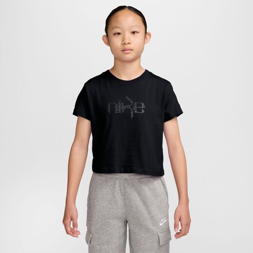 New In Kids' Clothing-Nike, Nike Sportswear, Older Kids' (Girls') Cropped T-Shirt