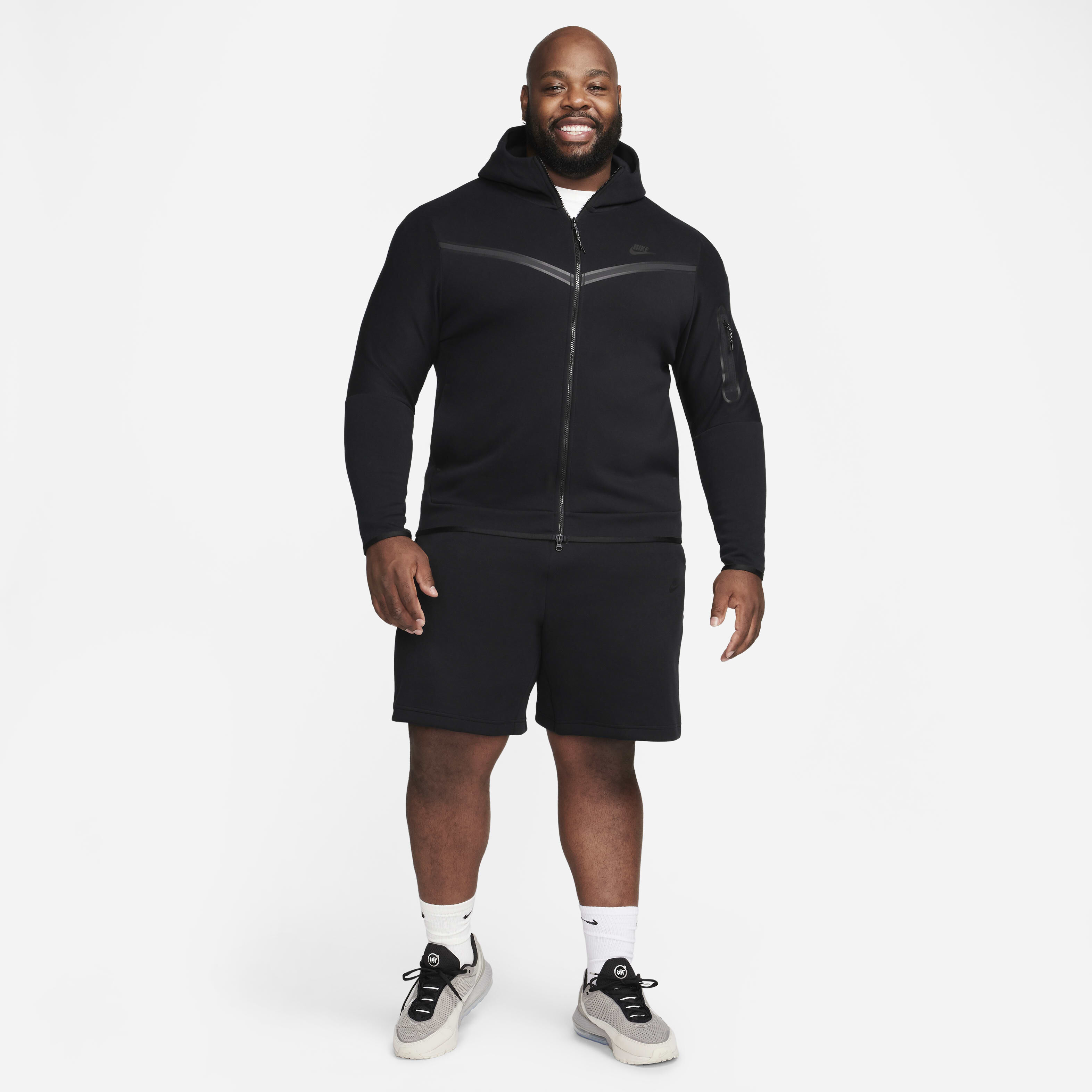 Buy Nike Sportswear Tech Fleece Men s Shorts Black Black Nike UAE Official