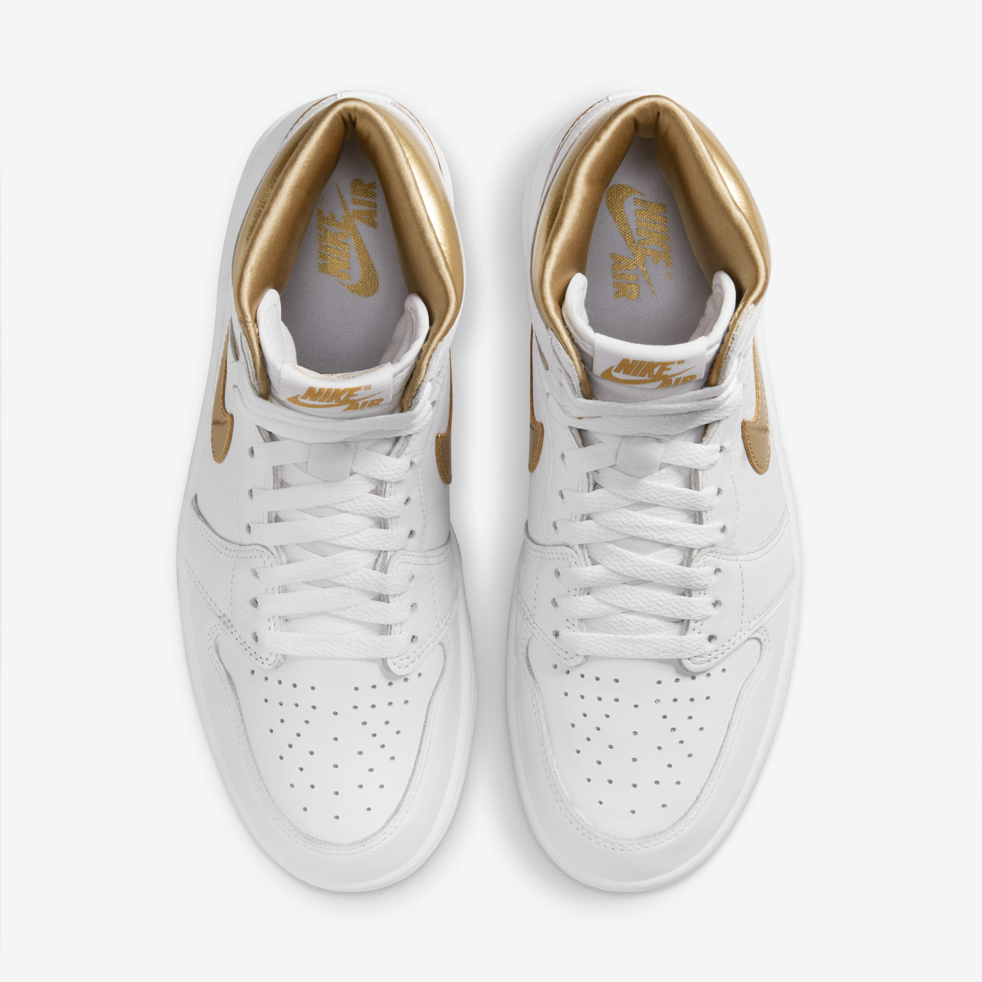 Buy Air Jordan 1 Retro High OG White and Gold Women s Shoes Nike UAE Official
