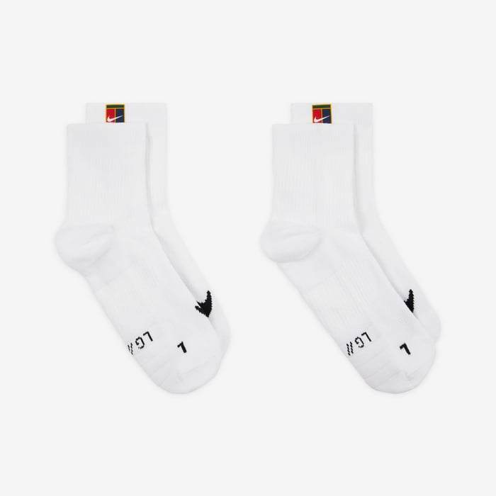 Buy NikeCourt Multiplier Max Tennis Ankle Socks (2 Pairs) - White/White | Nike UAE Official