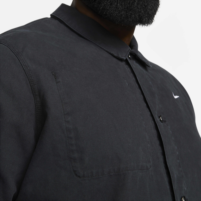 Buy Nike Life Men's Unlined Chore Coat Black/White Nike UAE