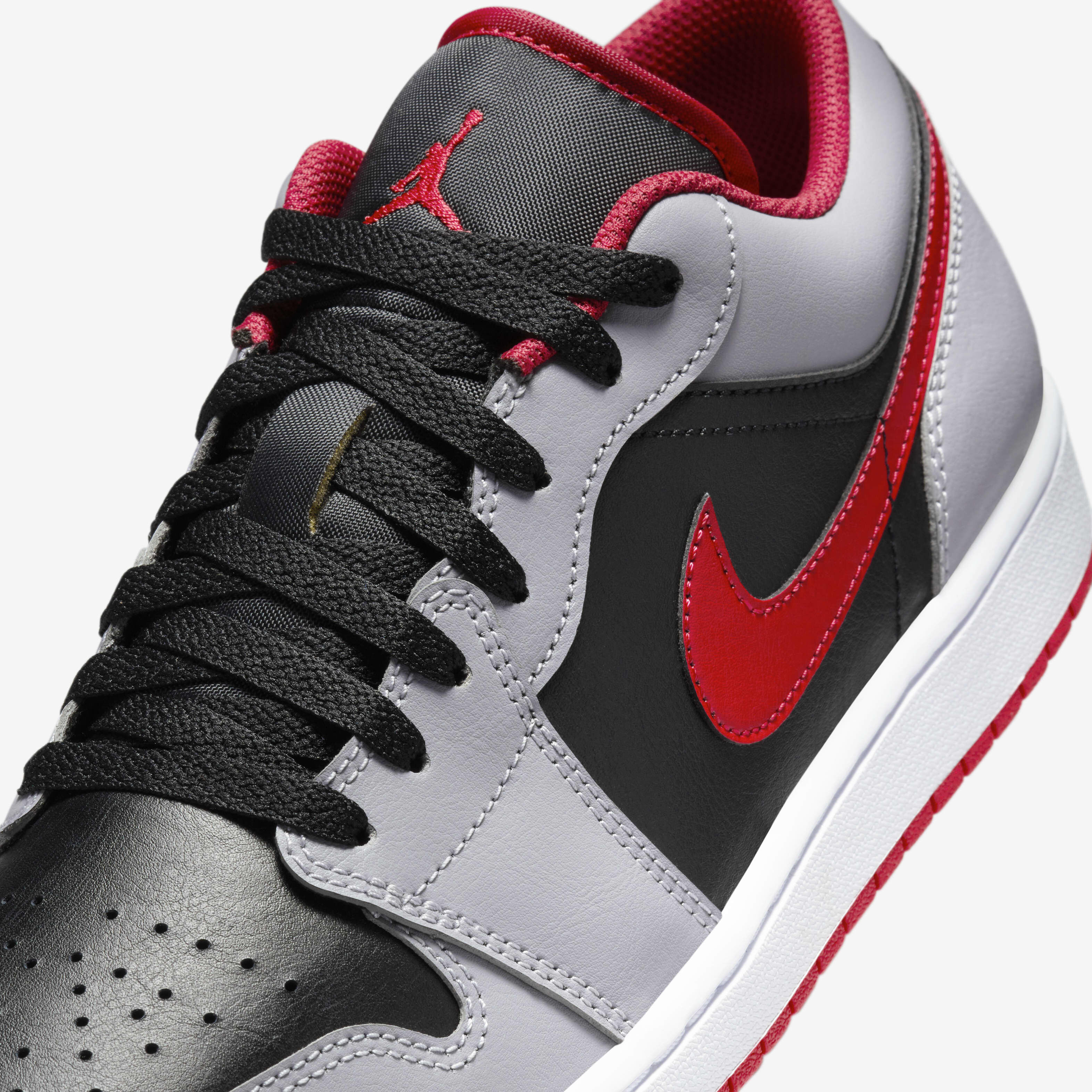 Nike Air Jordan 1 Low ブラック/グレー/レッド 2023年 発売予定！ナイキ エア ジョーダン 1 ロー “グレー