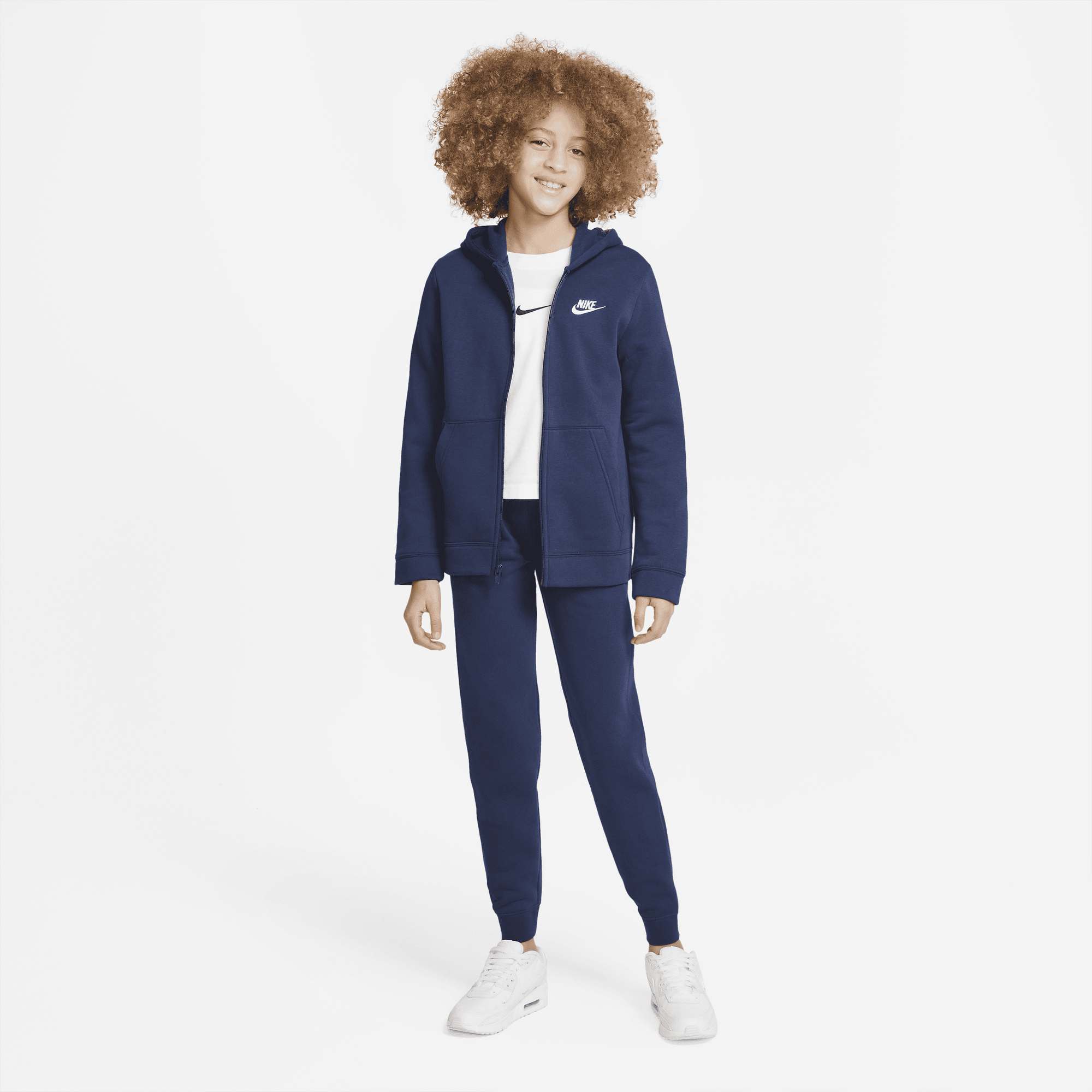 Blue nike on sale tracksuit boys