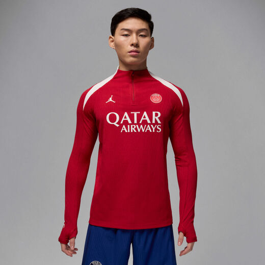 Jordan Long Sleeves Shirts-JRDN, Paris Saint-Germain Strike Elite Fourth, Men's Jordan Dri-FIT ADV Football Knit Drill Top