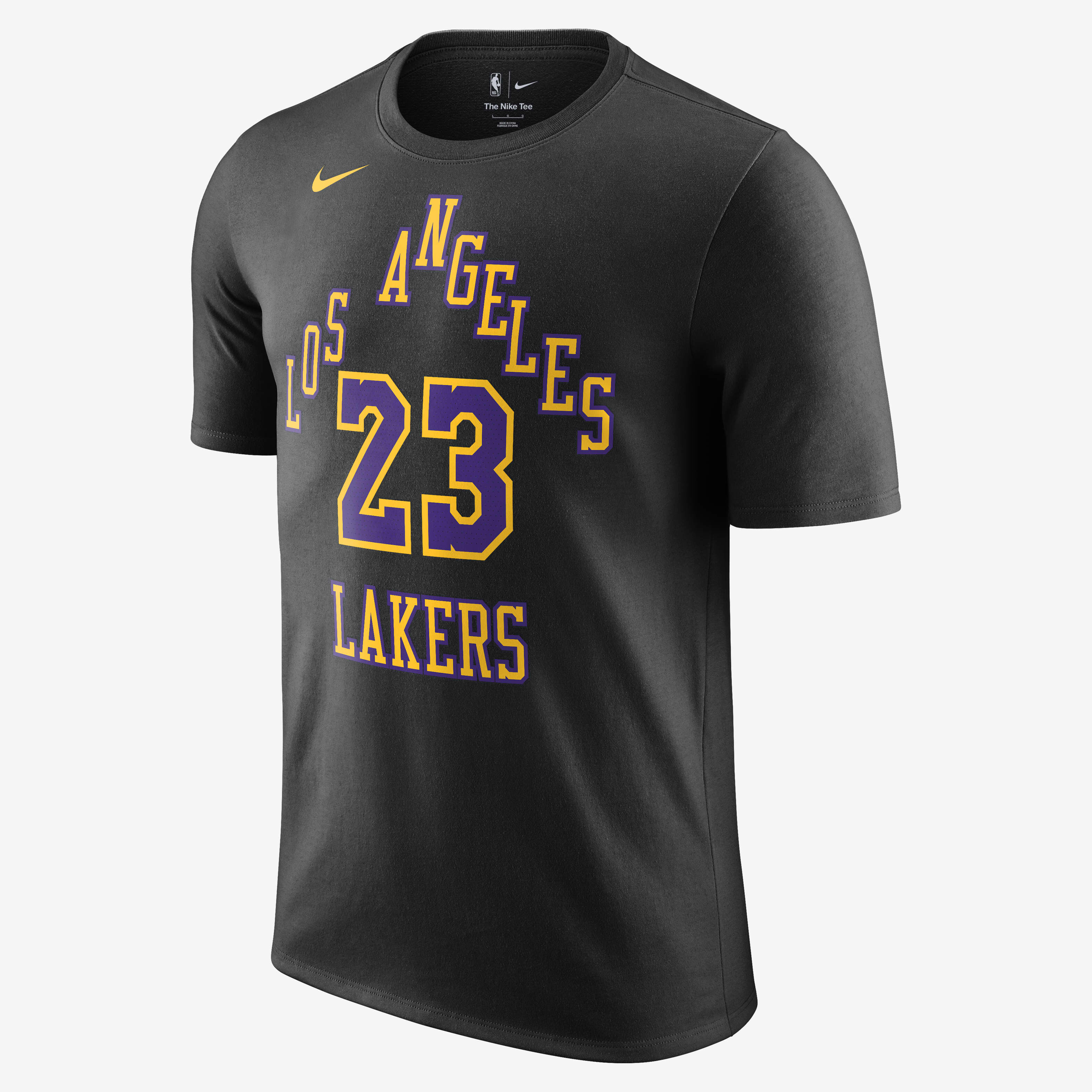 Buy LeBron James Los Angeles Lakers City Edition Men s Nike NBA T Shirt Nike UAE Official