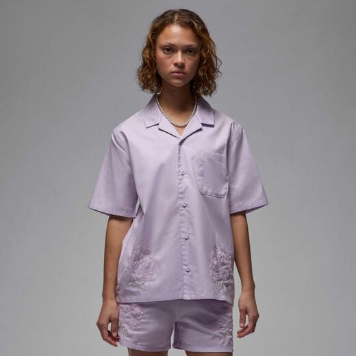 Summer Essentials-JRDN, Jordan, Women's Short-Sleeve Woven Top