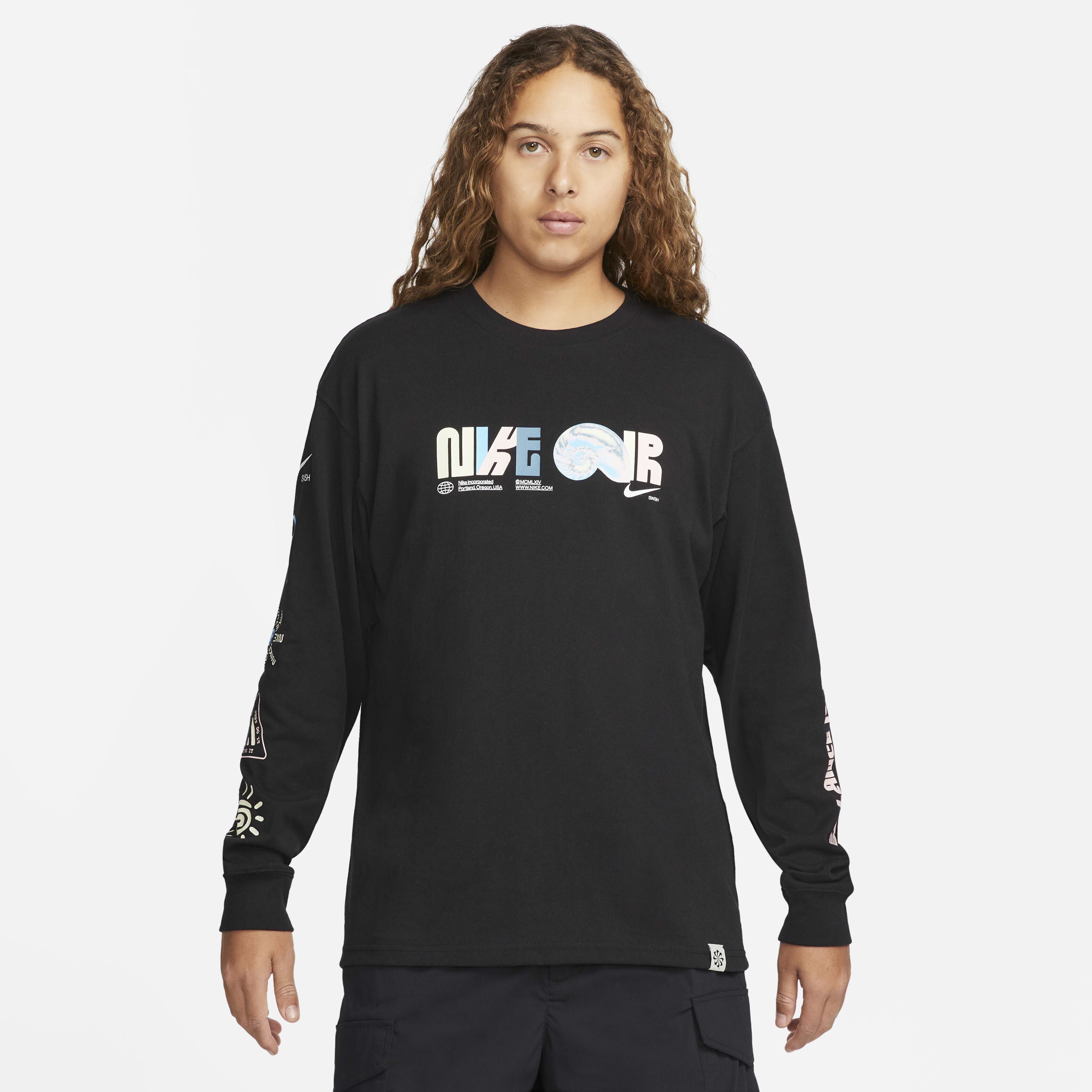 Buy Nike Sportswear Max90 Men's Long-sleeve T-shirt - Black