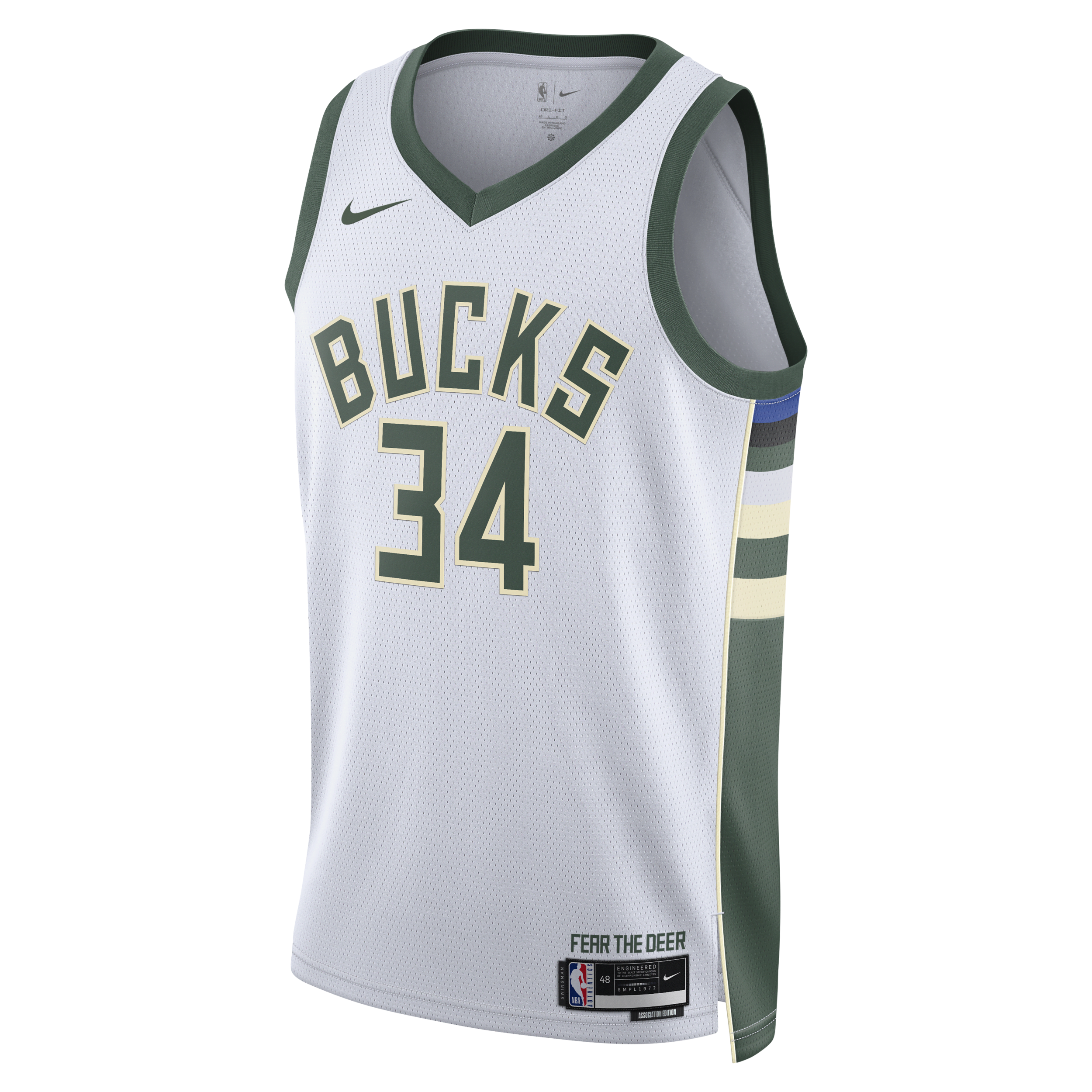 Milwaukee bucks 34 top jersey