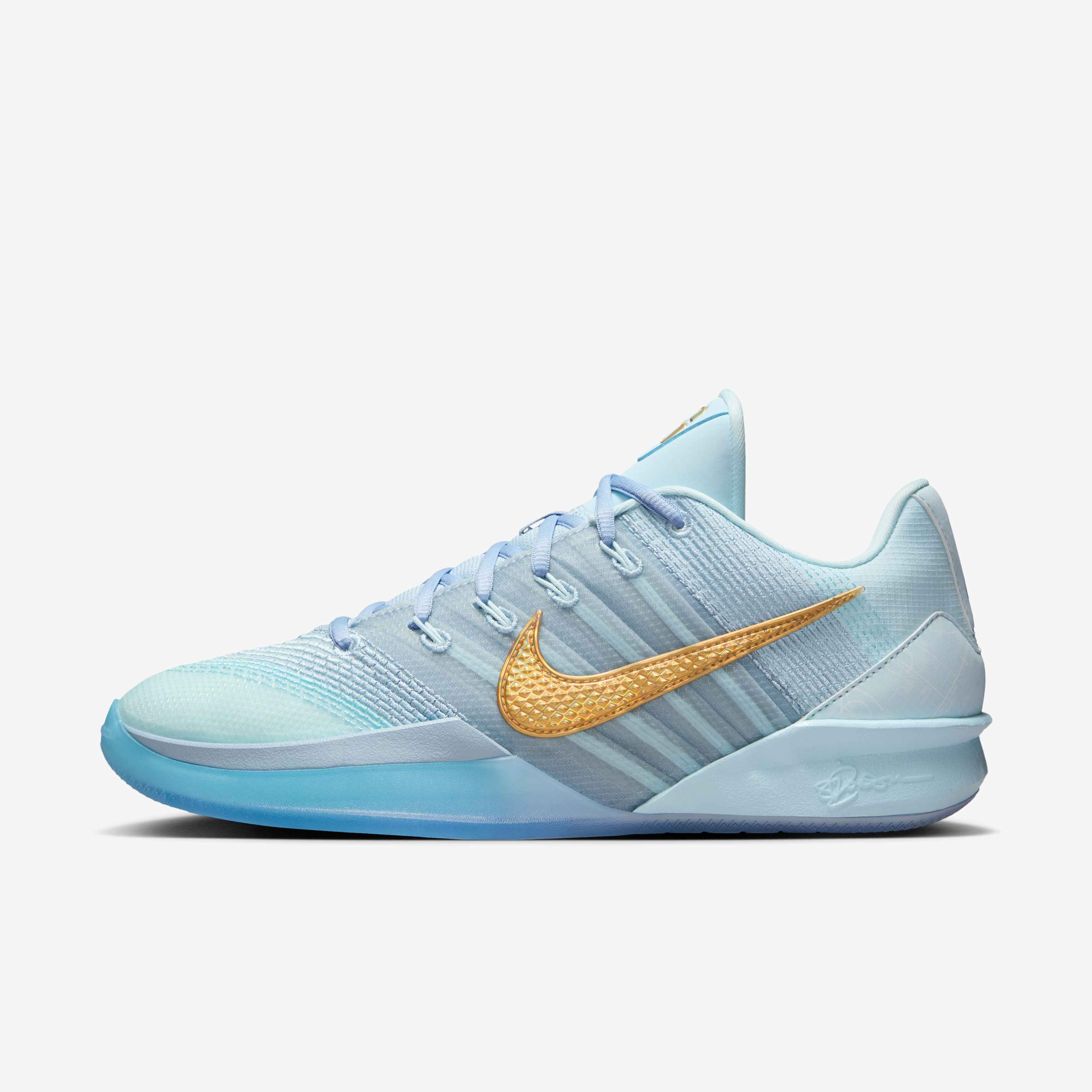 シューズ(男性用) Nike Sabrina 3 Glacier Blue/llicGold Buy Sabrina 3 Basketball Shoes - Glacier Blue/Light Armoury