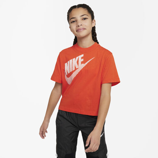T-Shirts & Tops-Nike, Nike Sportswear Essential, Older Kids' (Girls') Dance T-Shirt