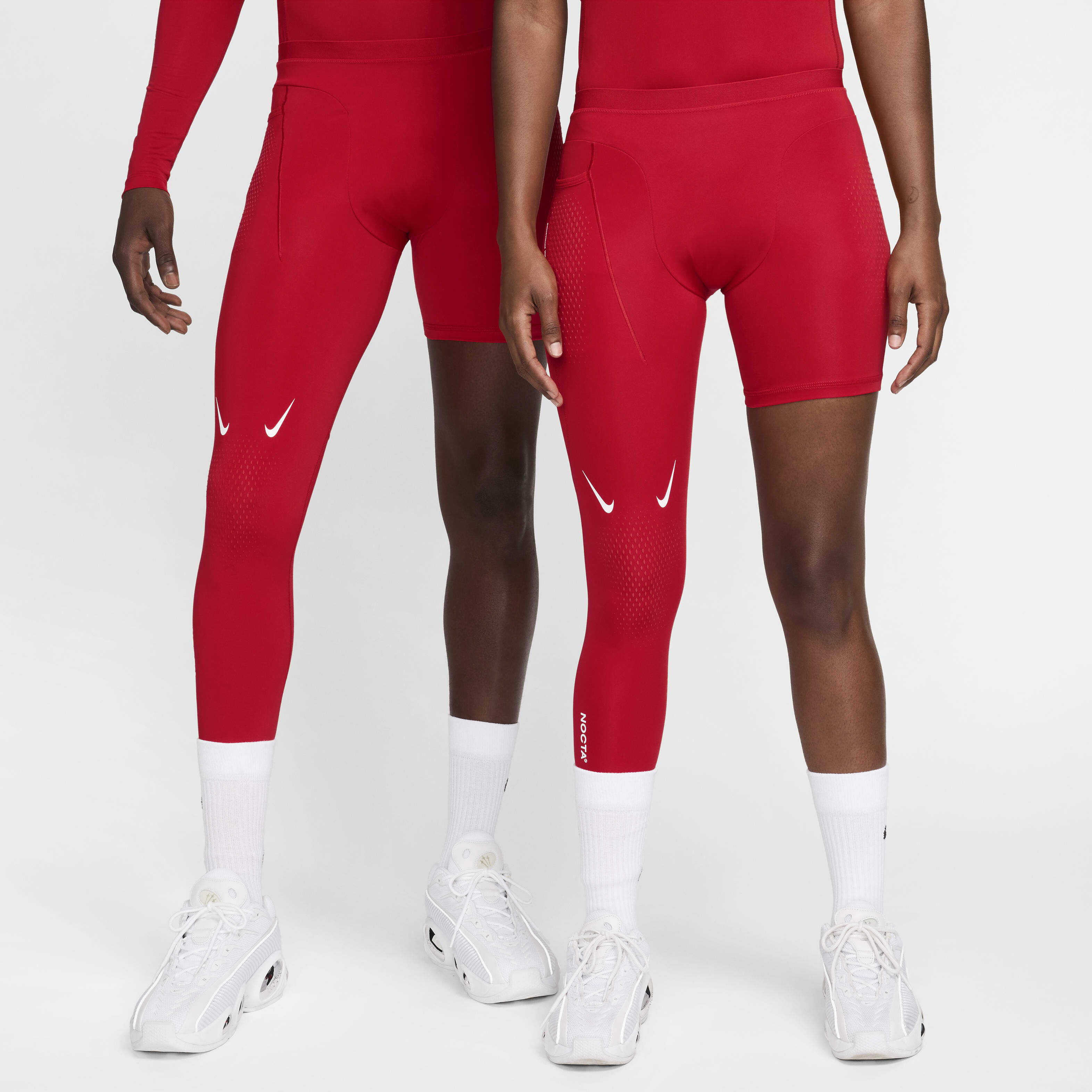 Nike compression pants red sales