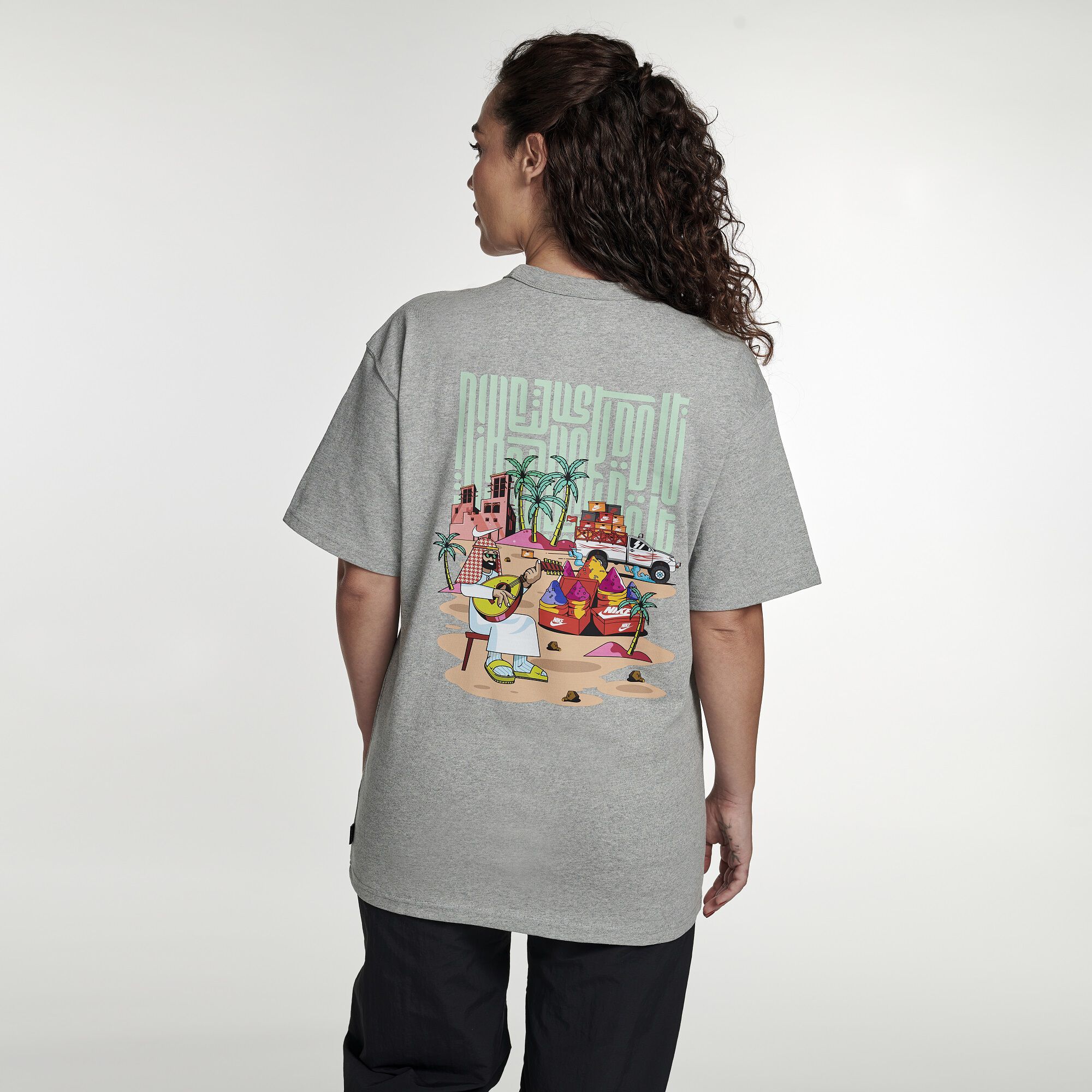 Buy Nike City Tee - Dubai T-Shirt - Dark Grey Heather | Nike