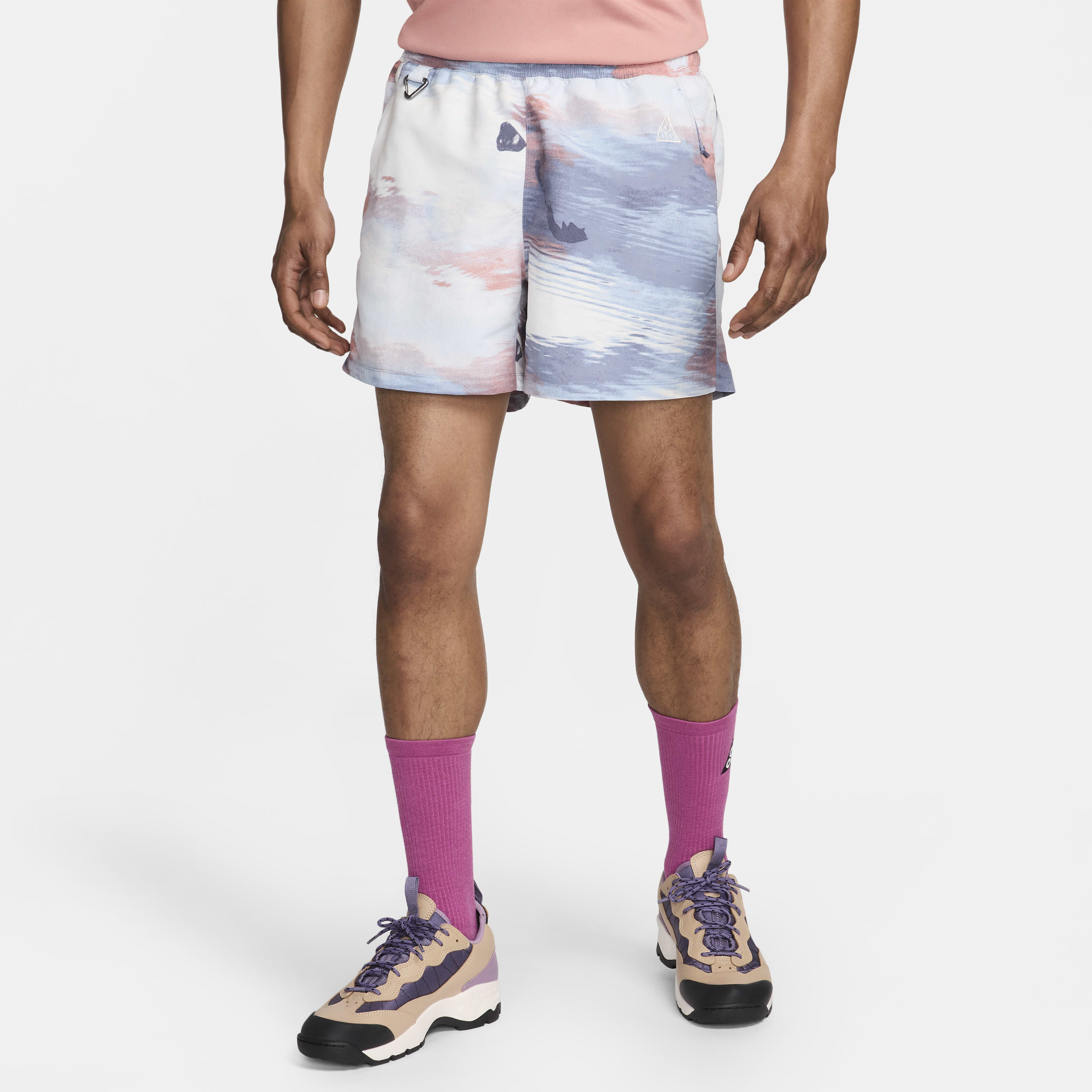 放送大学 割引 Buy Nike ACG Men's All-Over Print Shorts - Ashen Slate/Light パンツ