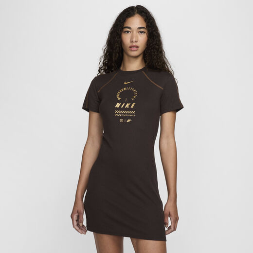 Clothing-Nike, Nike Sportswear, Women's Short-Sleeve Dress Clothing-Nike, Nike Sportswear, Women's Short-Sleeve Dress
