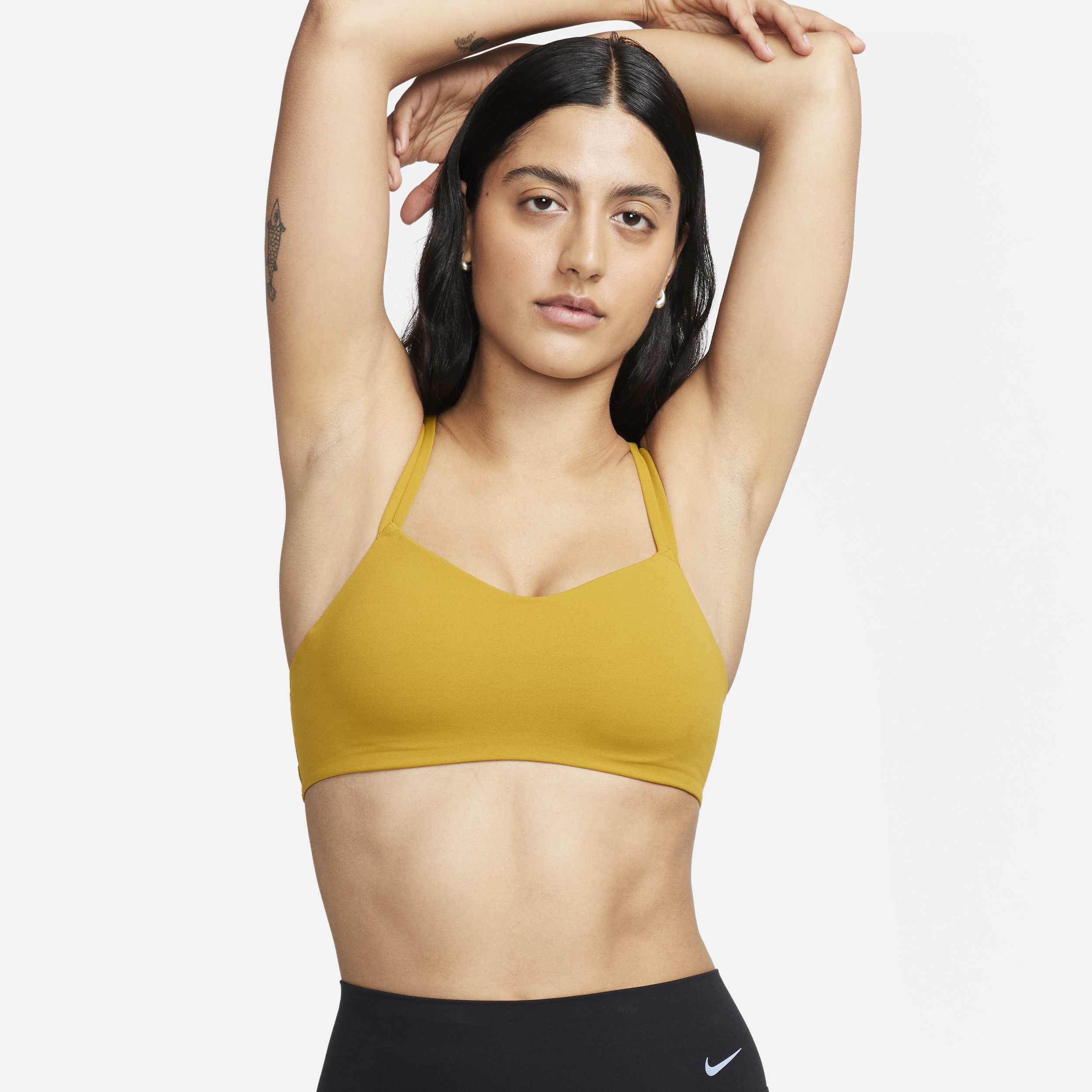 Yellow outlet nike bra
