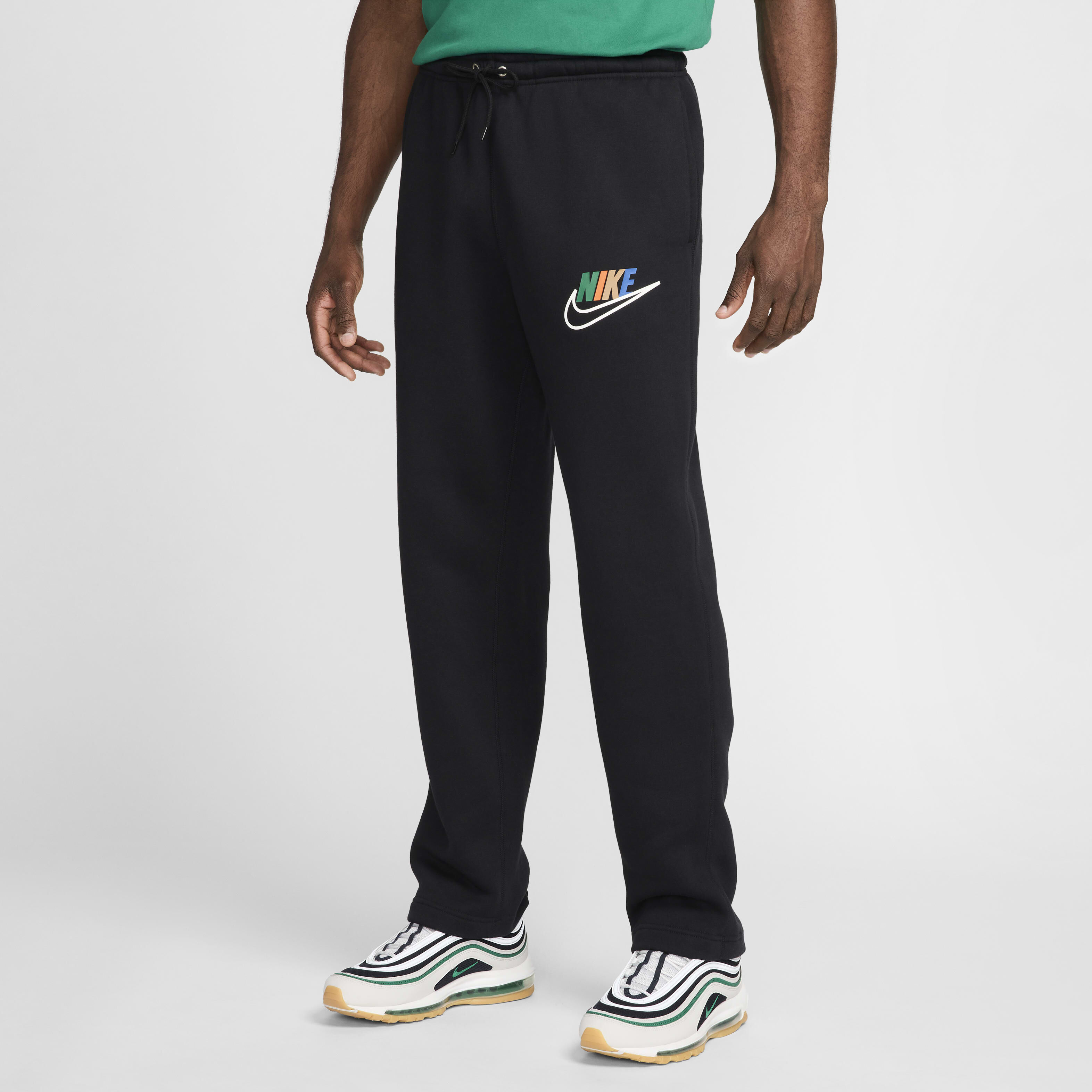 Buy Nike Club Fleece Men s Open Hem Fleece Trousers Nike UAE Official