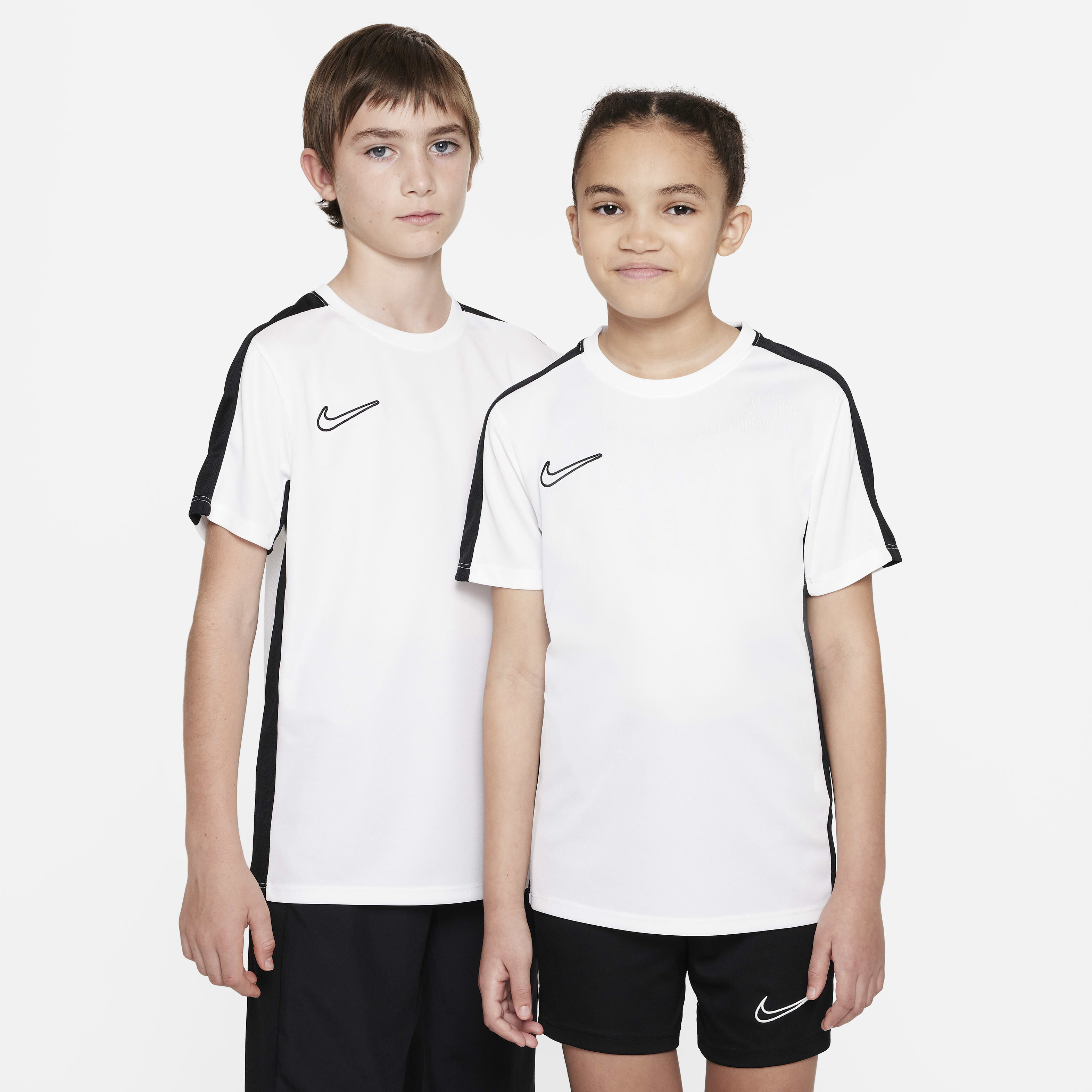 Buy Nike Dri FIT Academy Kids Football Top White Black Black Nike UAE Official