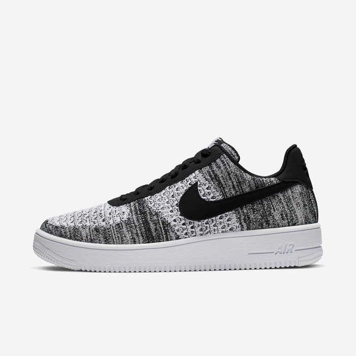 Buy Nike Air Force Flyknit Shoes Black/Black/White/Pure