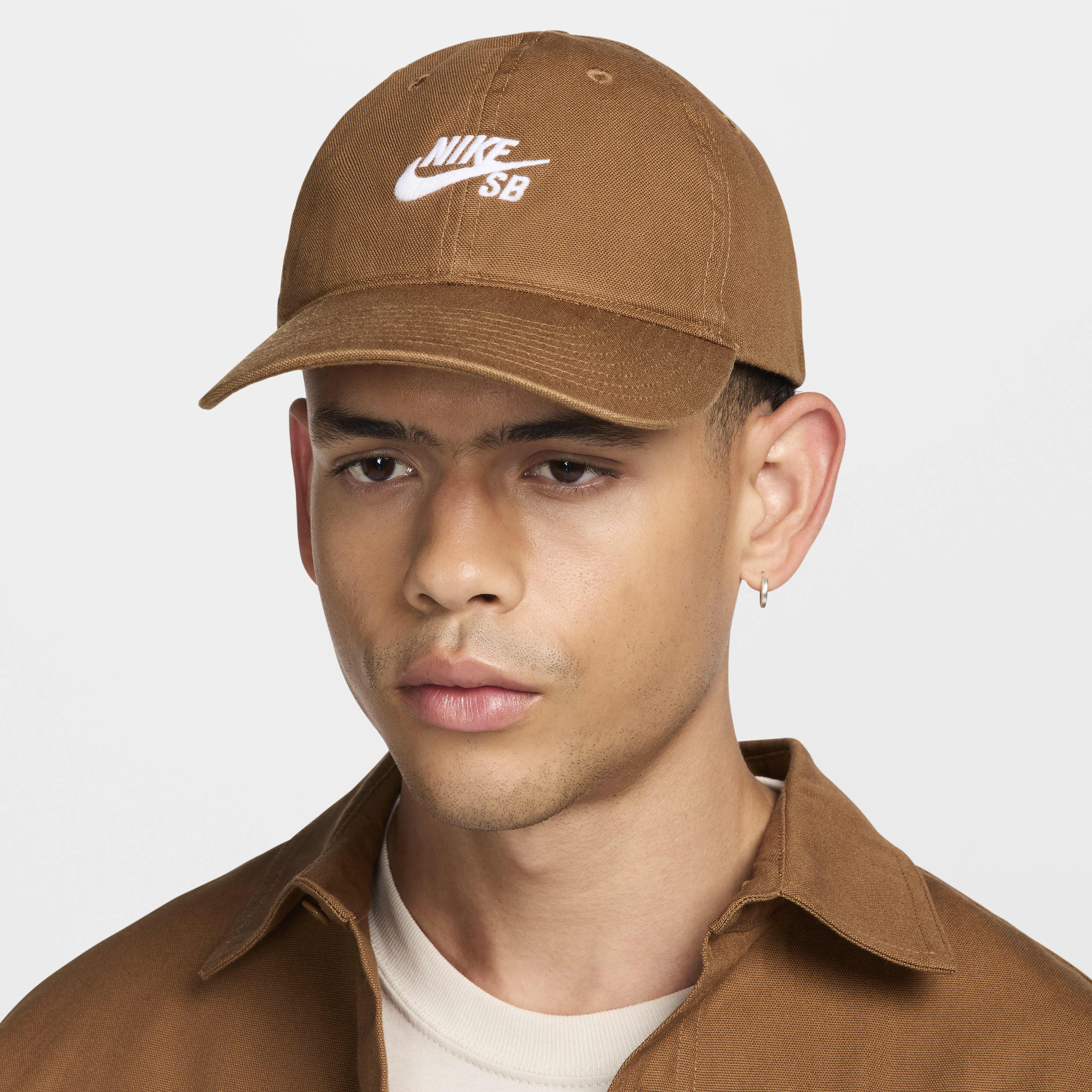 Buy Nike SB Club Unstructured Skate Cap Light British Tan White Nike UAE Official