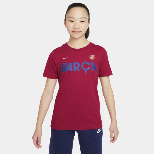 Clothing-Nike, F.C. Barcelona Mercurial, Older Kids' Nike Football T-Shirt
