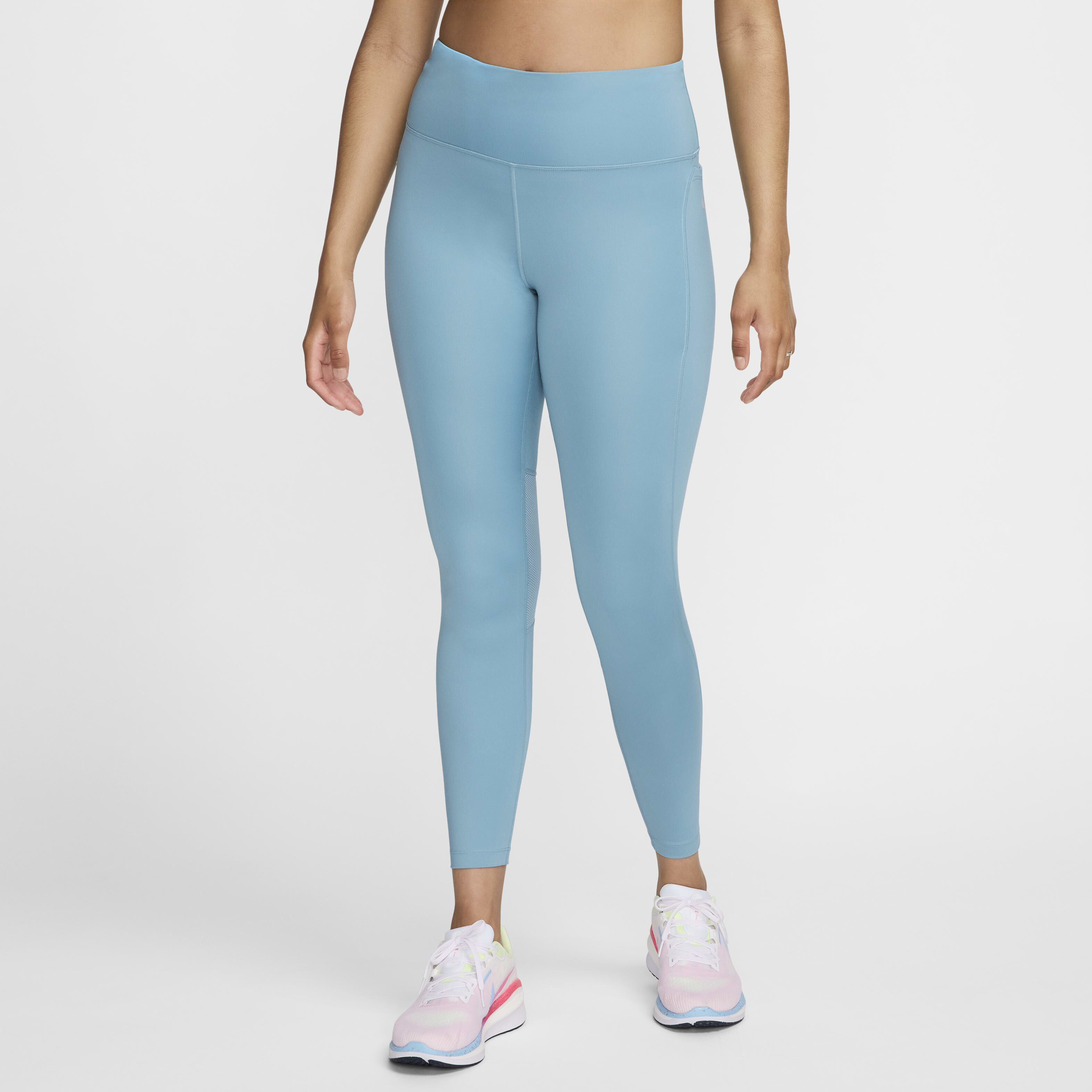 Blue nike easy run tight top