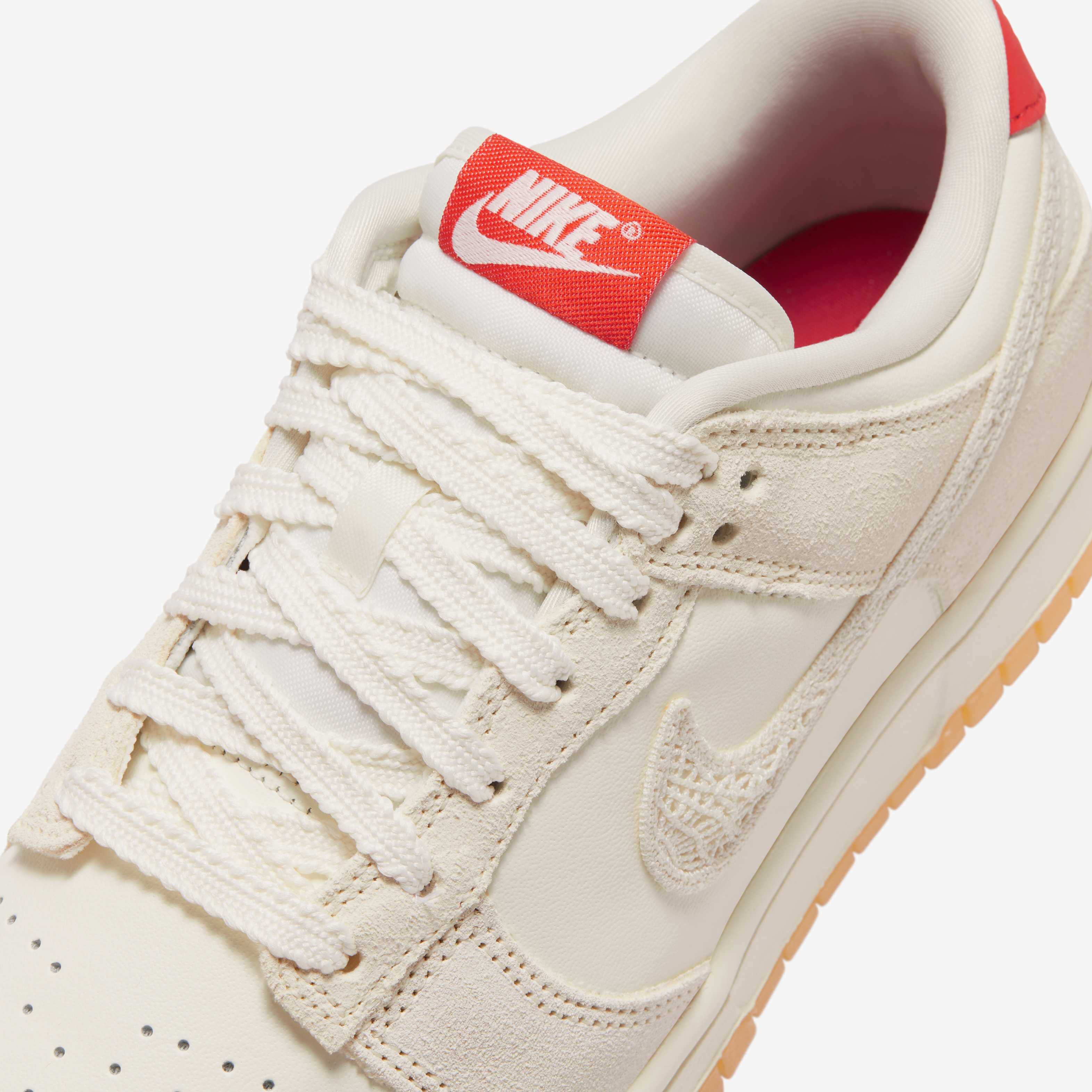 Buy Nike Dunk Low Women's Shoes - Sail/Picante Red/Flax/Pale