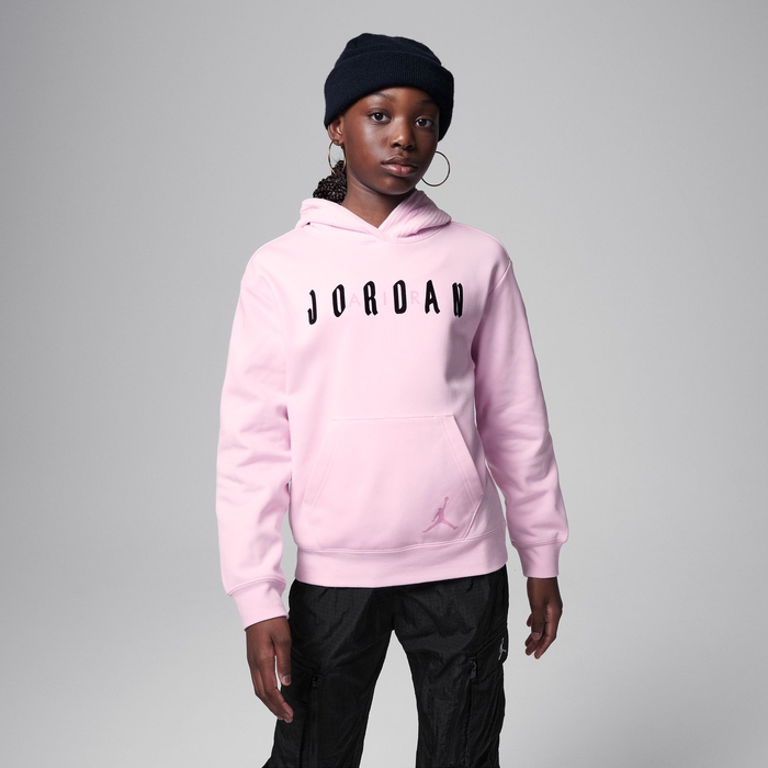 Buy Jordan Soft Touch Mixed Pullover Hoodie Big Kids Hoodie Pink Foam Nike UAE Official