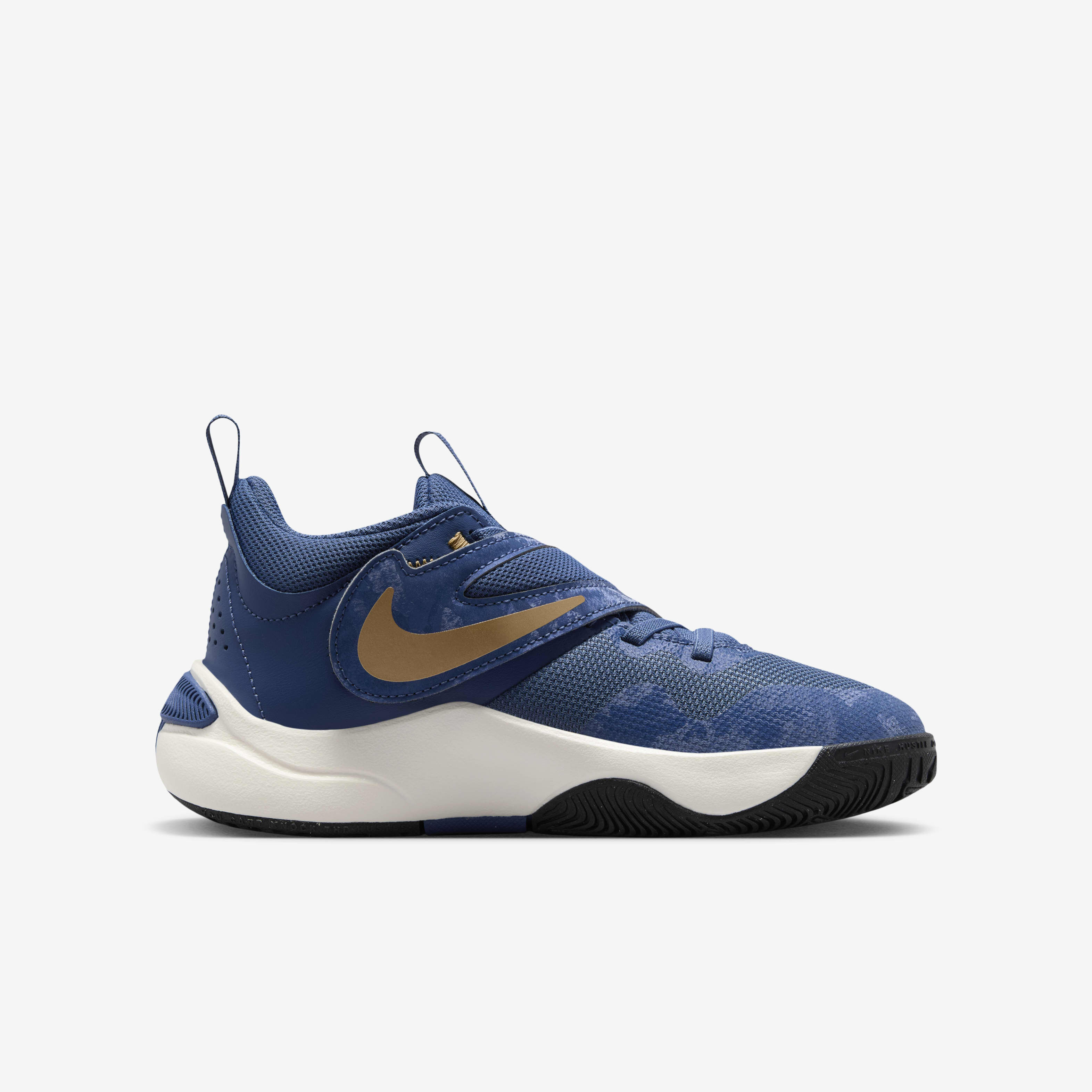 Navy blue and gold nike shoes deals