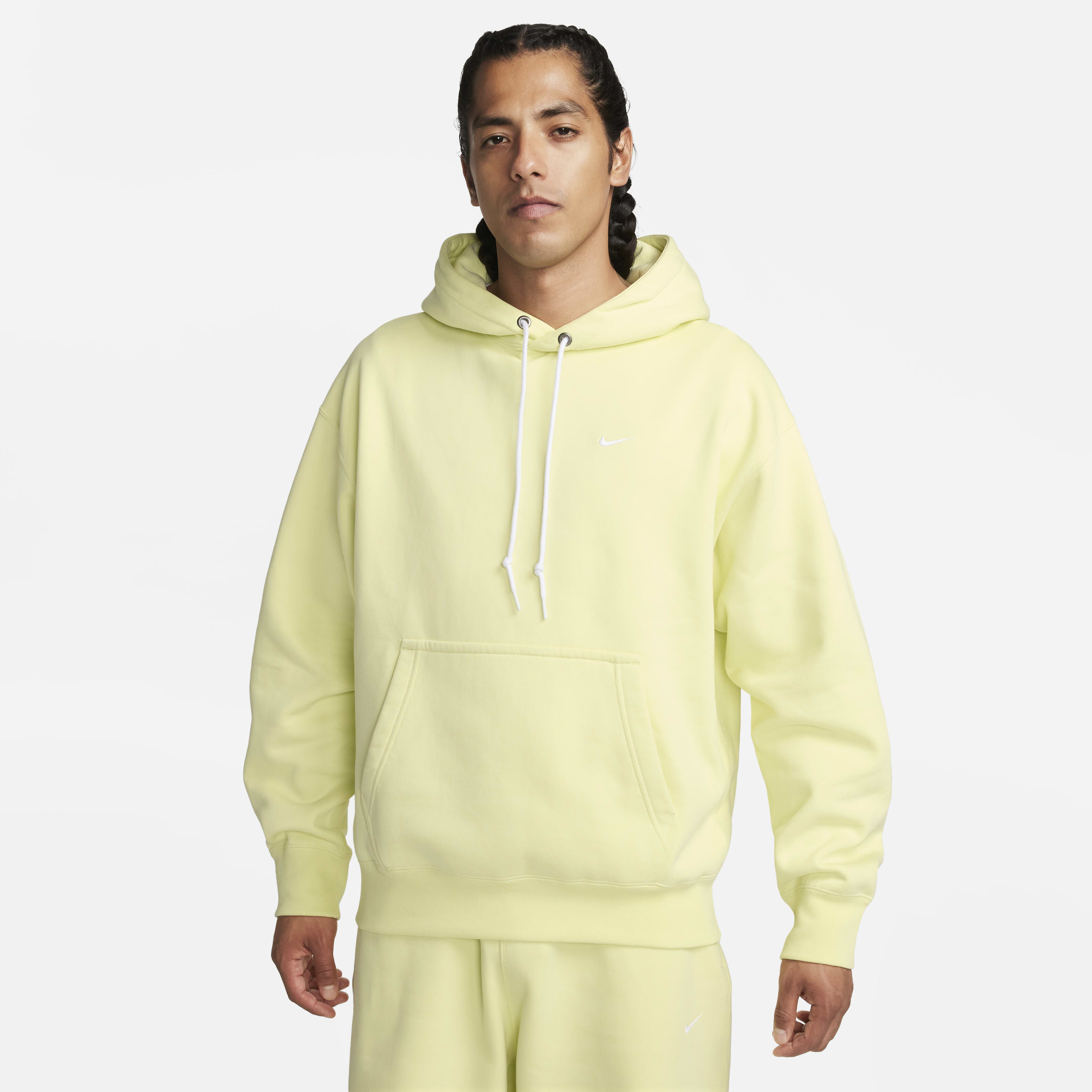 Yellow nike hoodie top