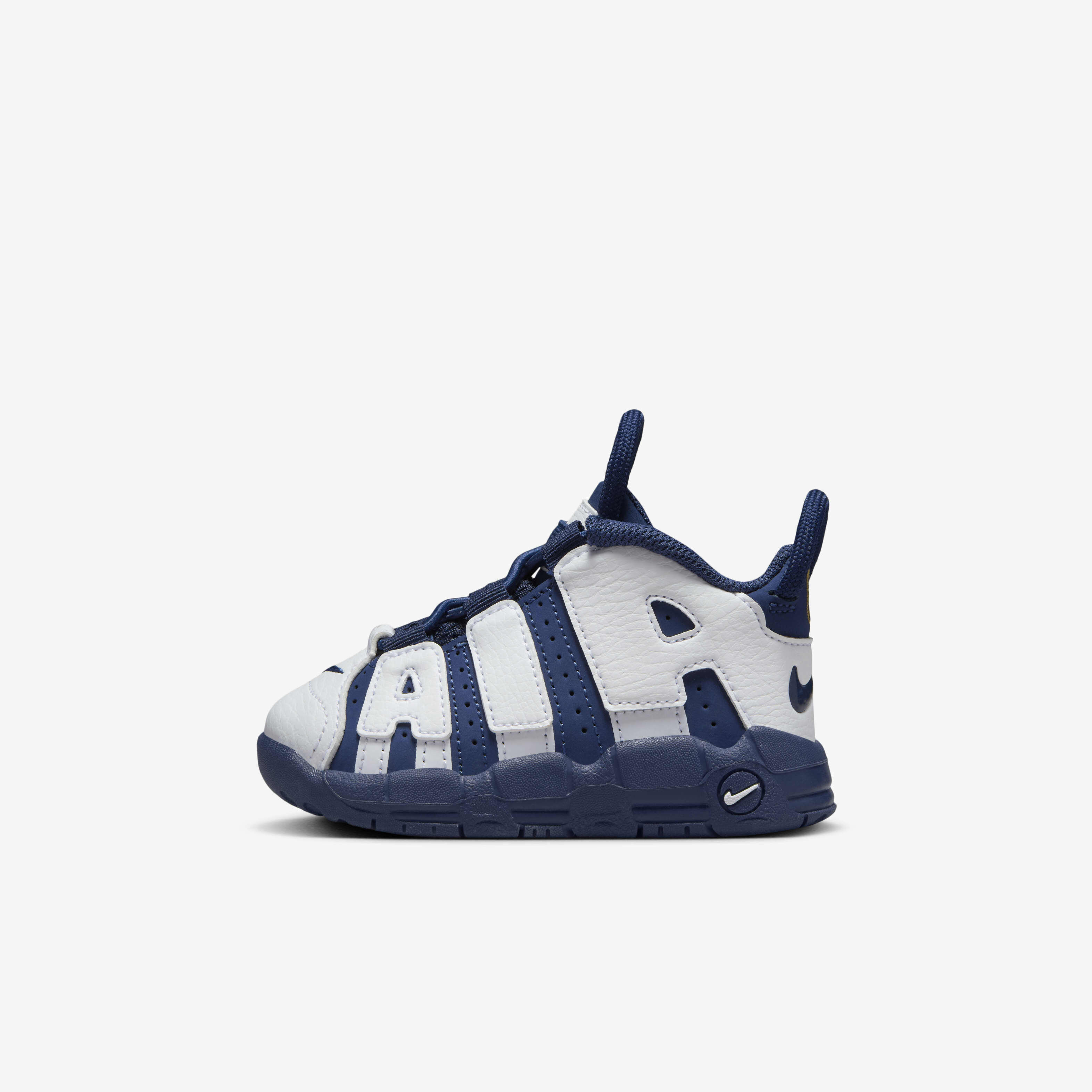 Buy Nike Air More Uptempo Baby Toddler Shoes White Metallic Gold University Red Midnight Navy Nike UAE Official