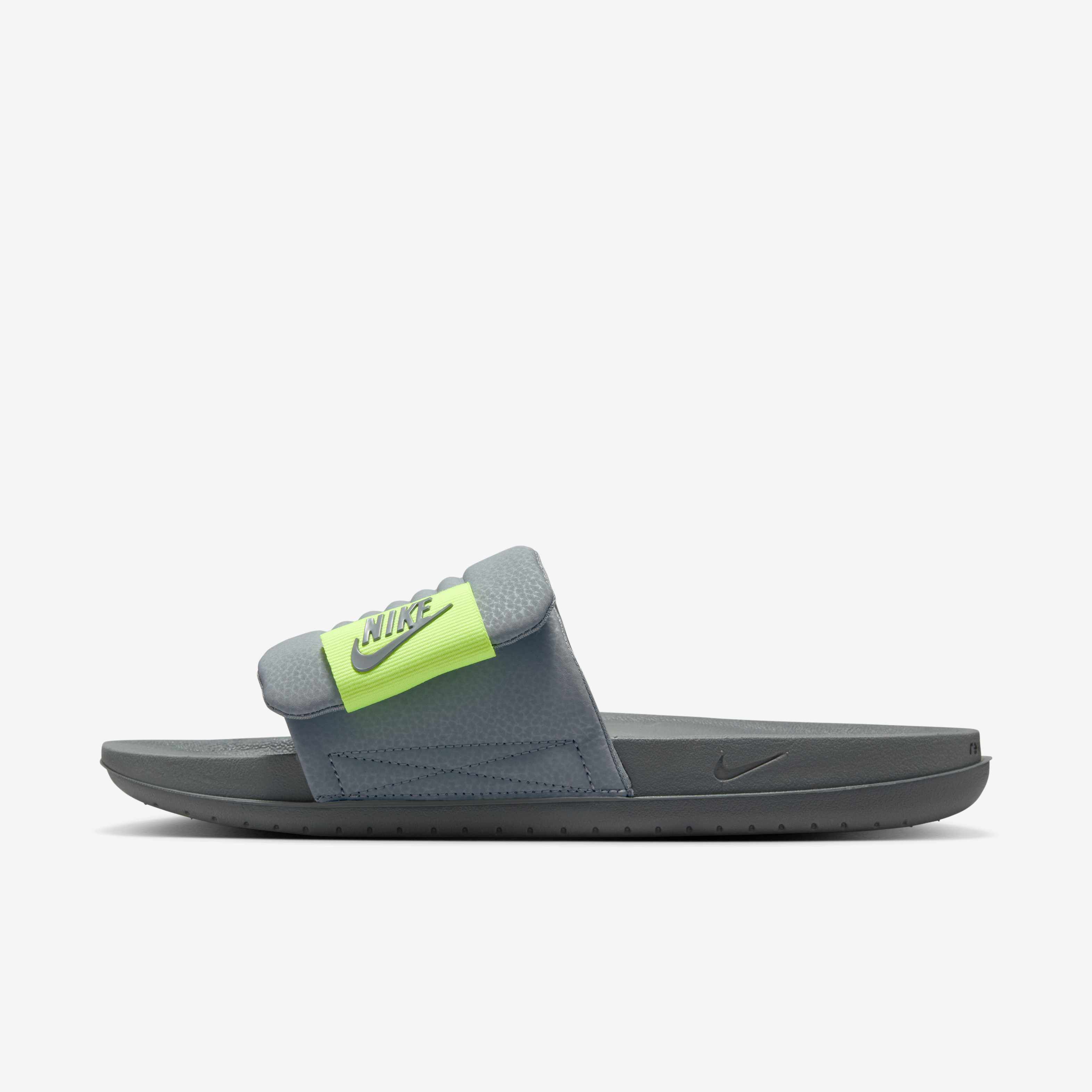 ★Nike★ Offcoat Adjust Slide M Cool Gray Bolt DQ9624006 DQ9 Nike Offcourt Adjust Slide Cool Grey Volt Men's - DQ9624-006