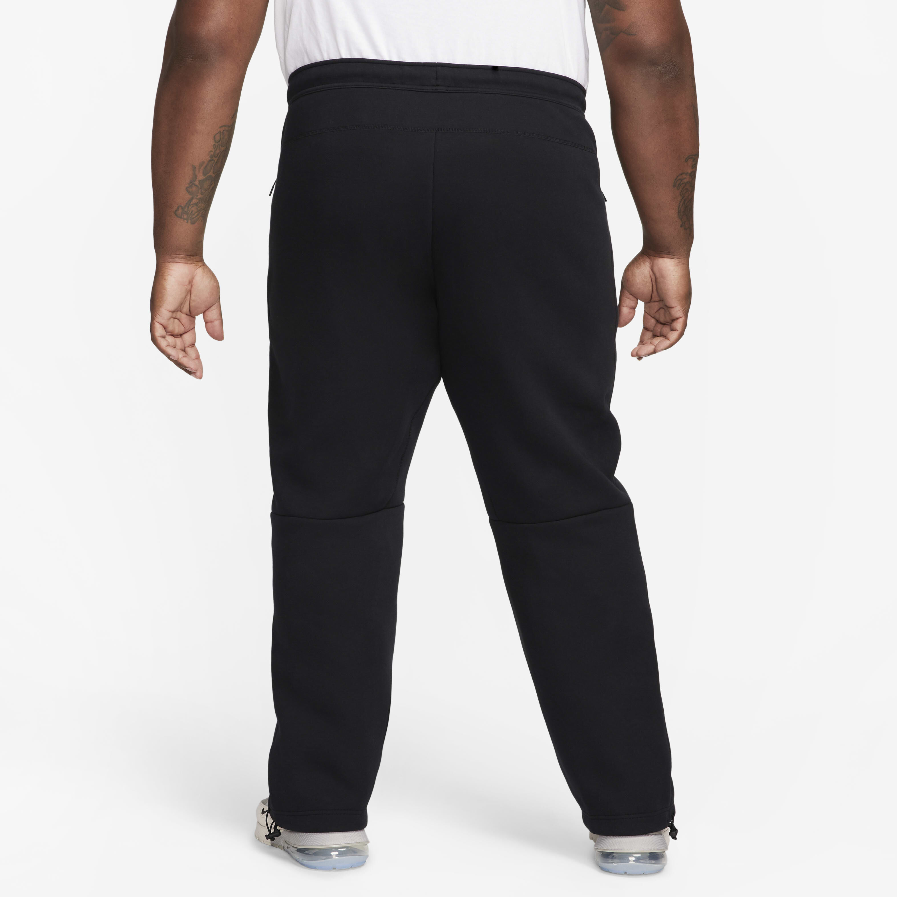 Nike tech fleece pants black mens 2025