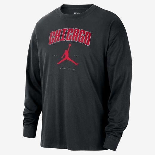 Men's Long Sleeves Shirts-Nike, Chicago Bulls Essential, Men's Jordan NBA Long-Sleeve T-Shirt Men's Long Sleeves Shirts-Nike, Chicago Bulls Essential, Men's Jordan NBA Long-Sleeve T-Shirt