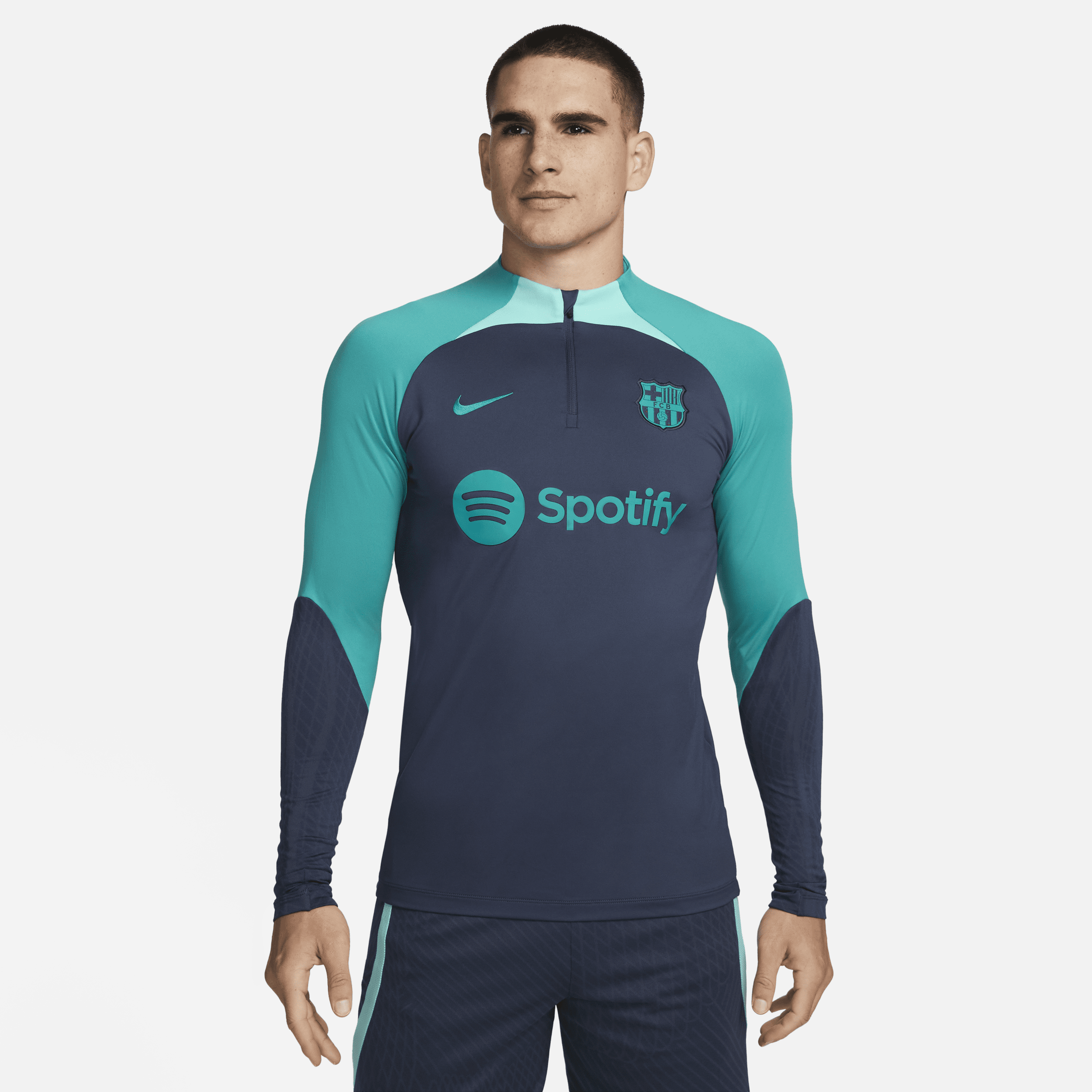 Shop F.C. Barcelona Strike Men s Nike Dri FIT Knit Football Drill