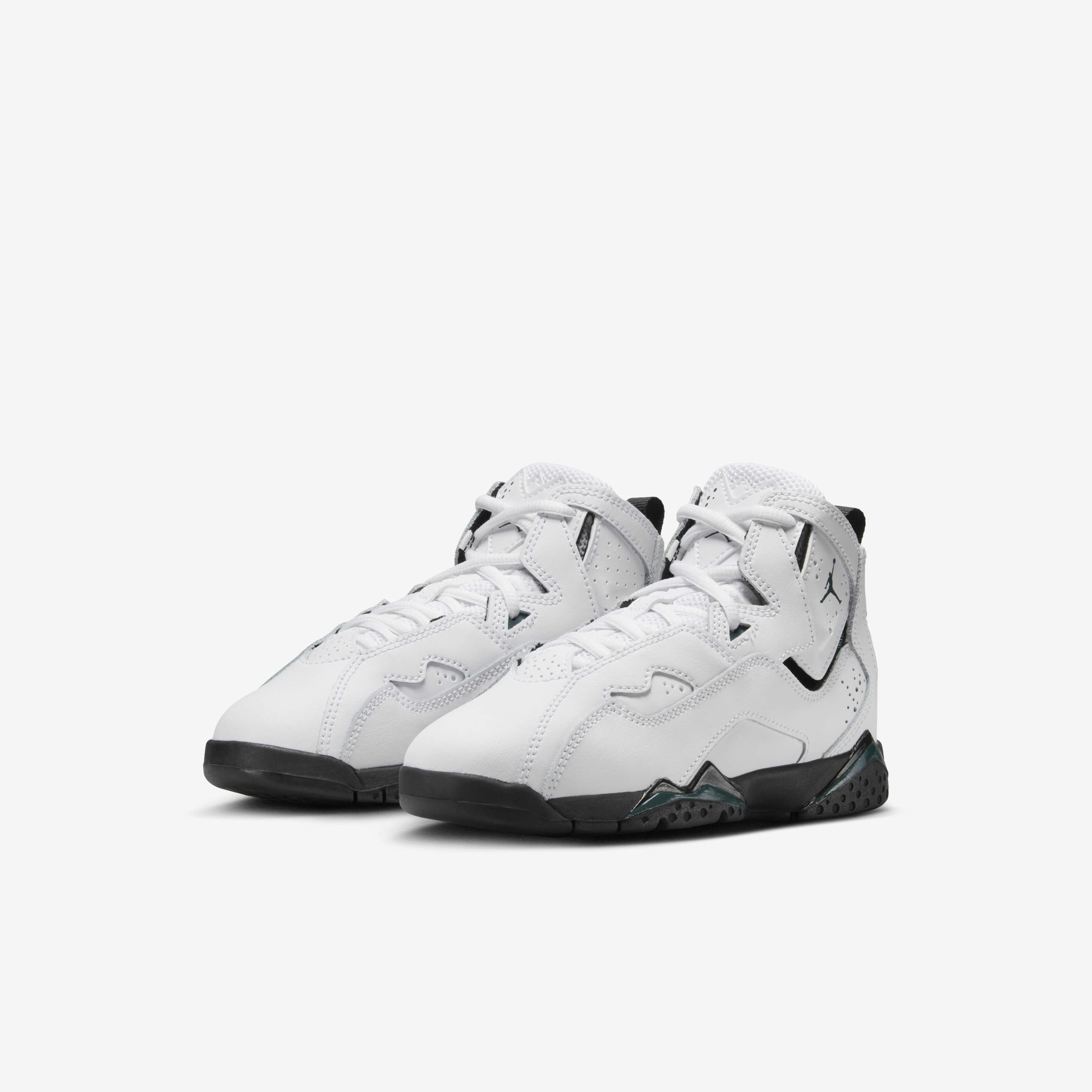 Youth white jordans top