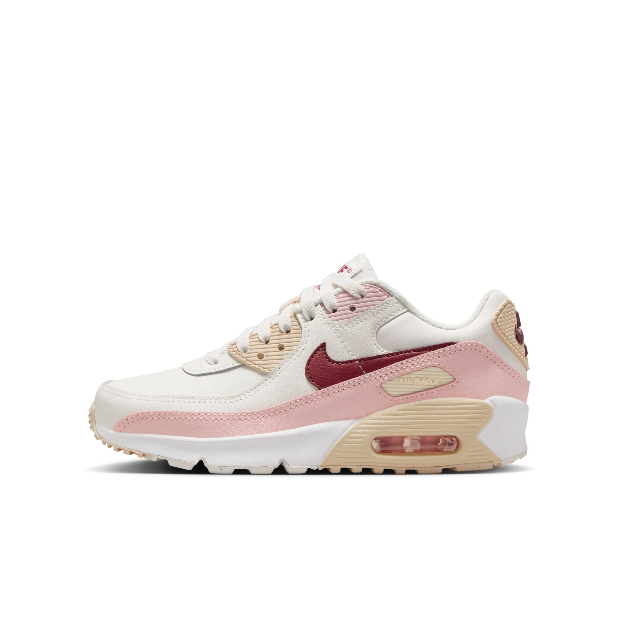 Buy Nike Air Max 90 Older Kids Shoes Phantom Echo Pink Sail Dark Team Red Nike UAE Official