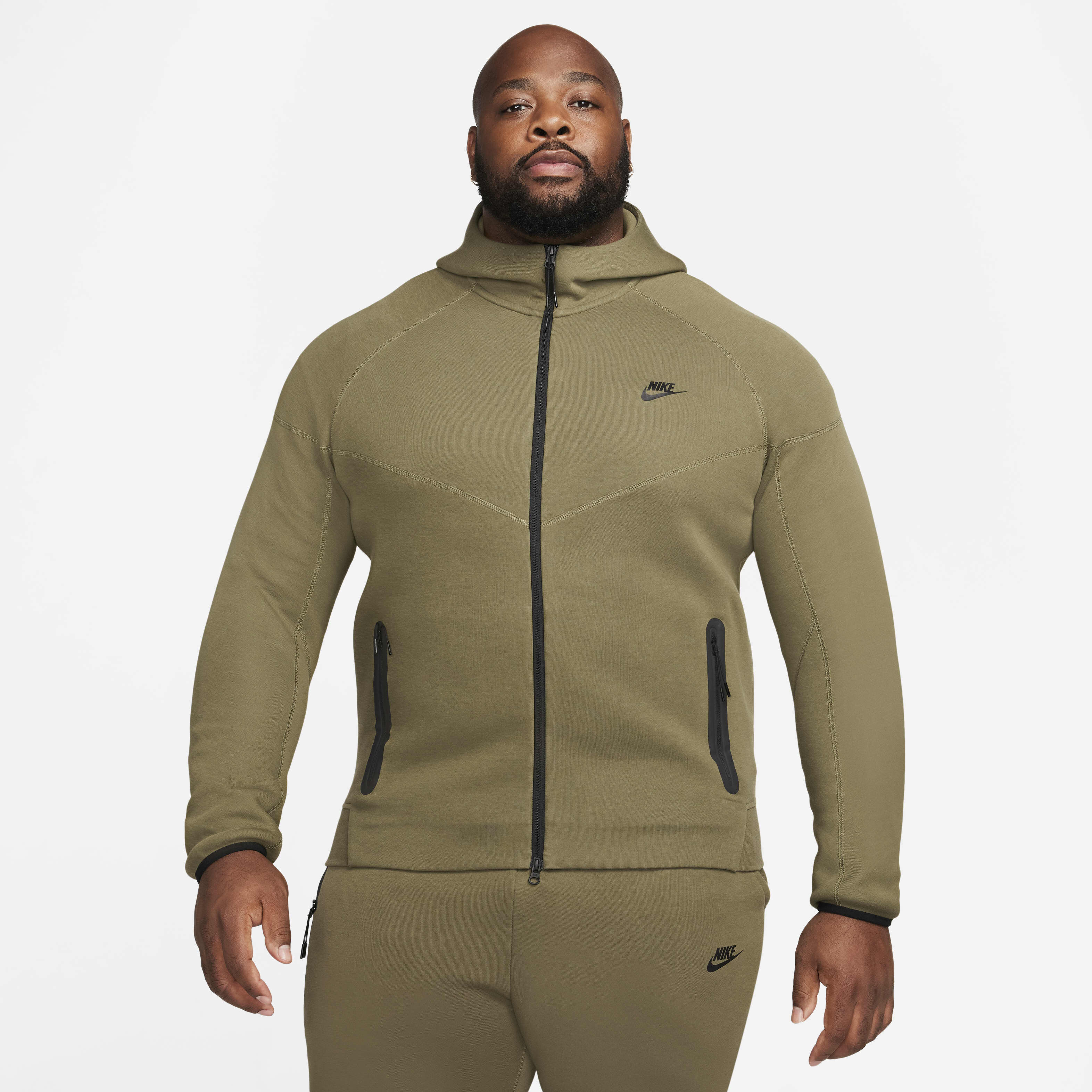 Nike mens sportswear tech fleece windrunner hooded sweatshirt top