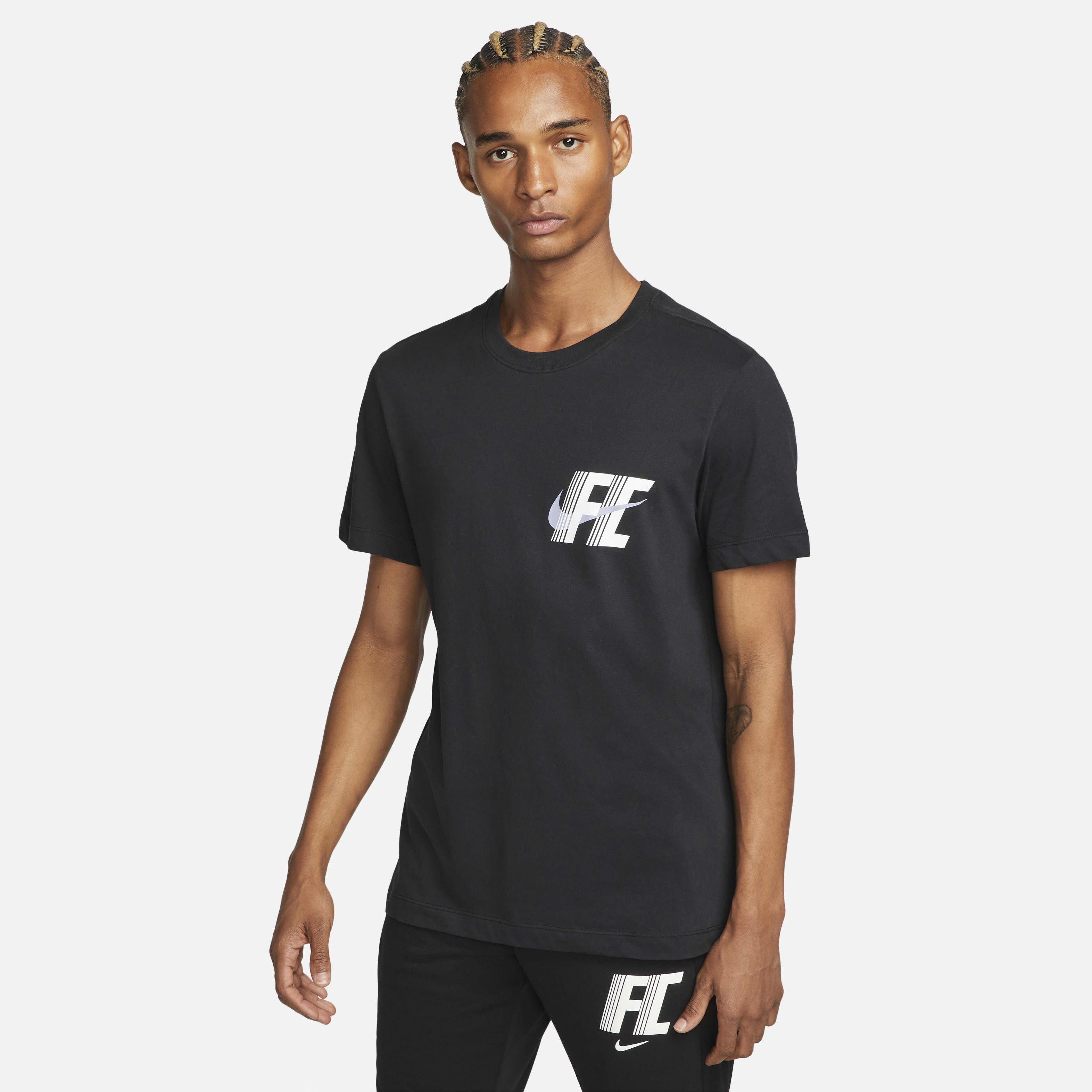 Buy Nike F.C. Men s Nike Dri FIT Football T Shirt Black Nike UAE Official