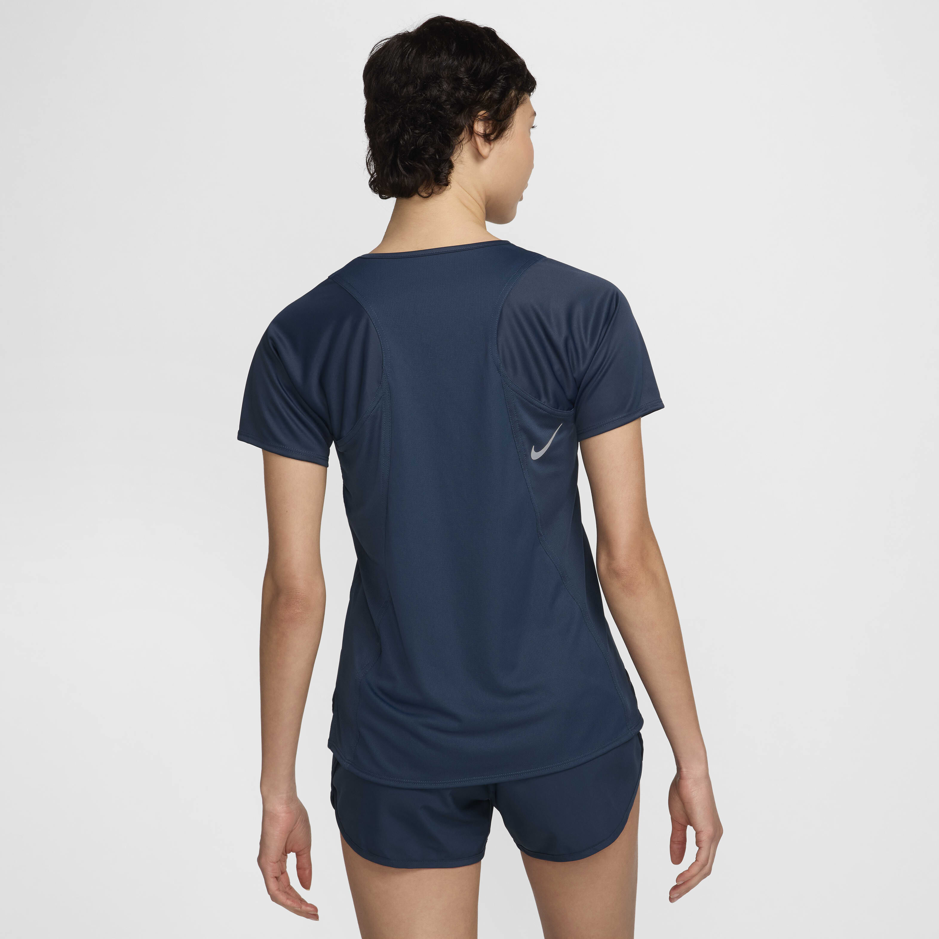 Buy Nike Dri FIT Race Women s Short Sleeve Running Top Armoury Navy Nike UAE Official