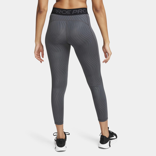 Nike women's pro hyperwarm fleece printed athletic tights leggings best sale