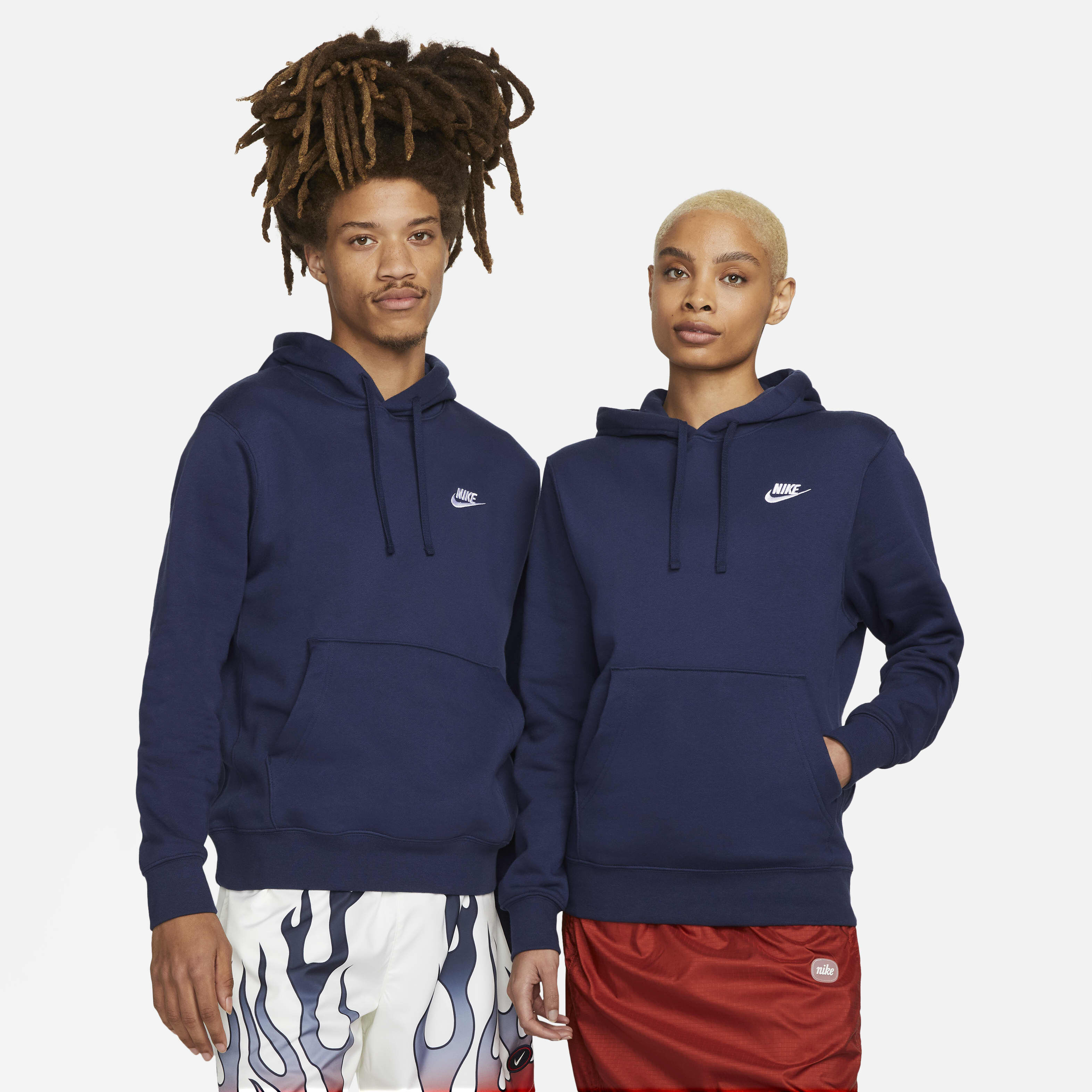 Navy nike club hoodie clearance