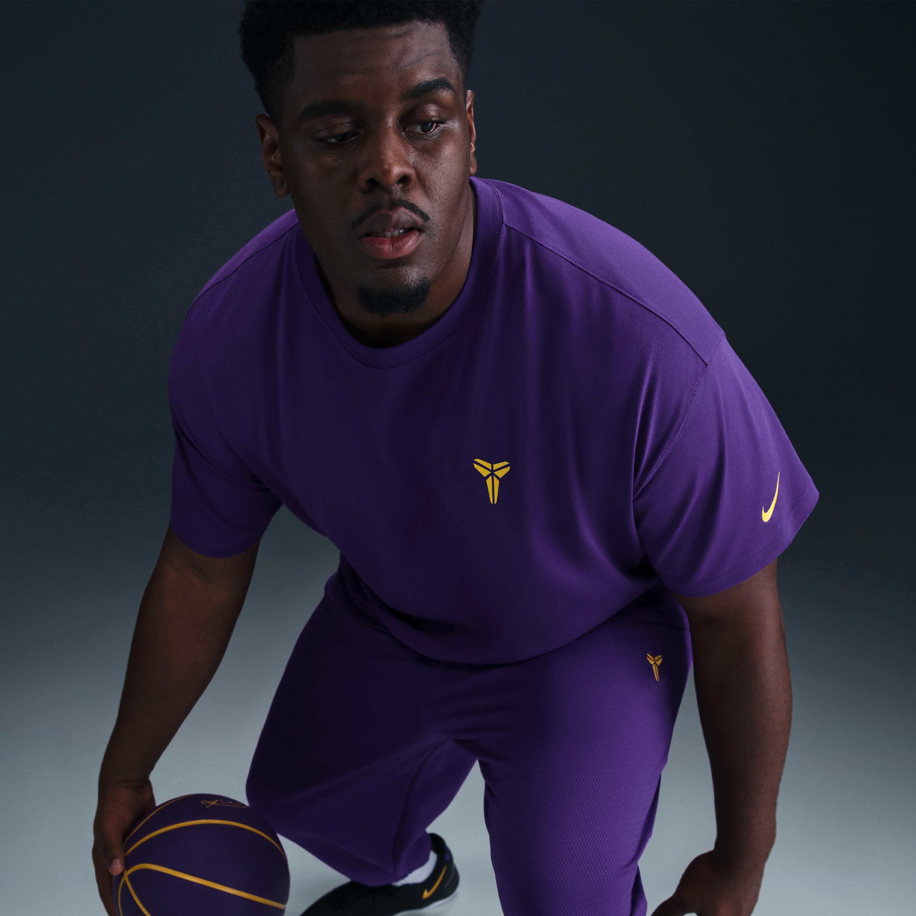 Buy Kobe Men's Basketball T-shirt - Field Purple/Amarillo
